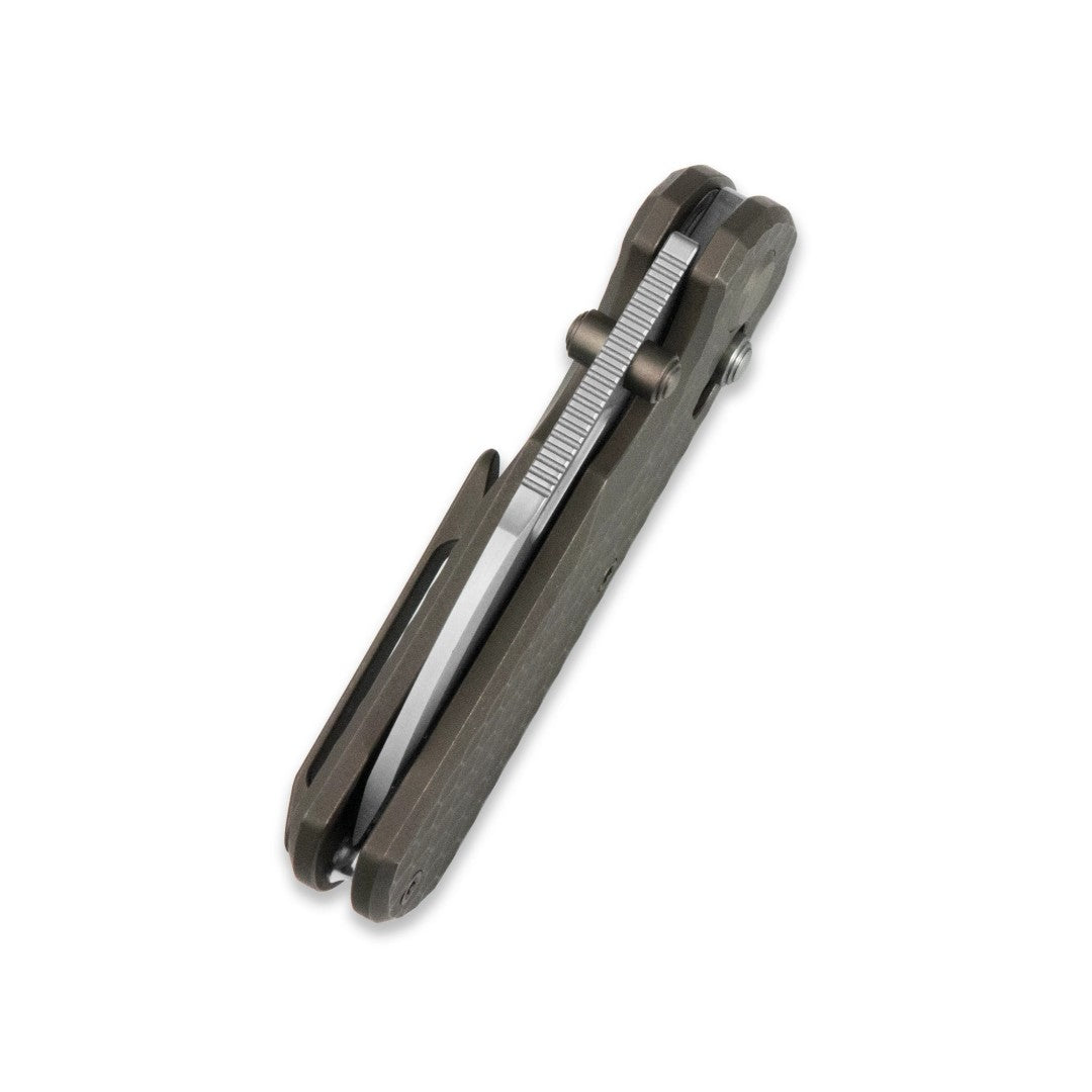 GEO Knife Belluf GEO2508I M390 Blade Titanium Handle Crossbar Lock Folding Knife