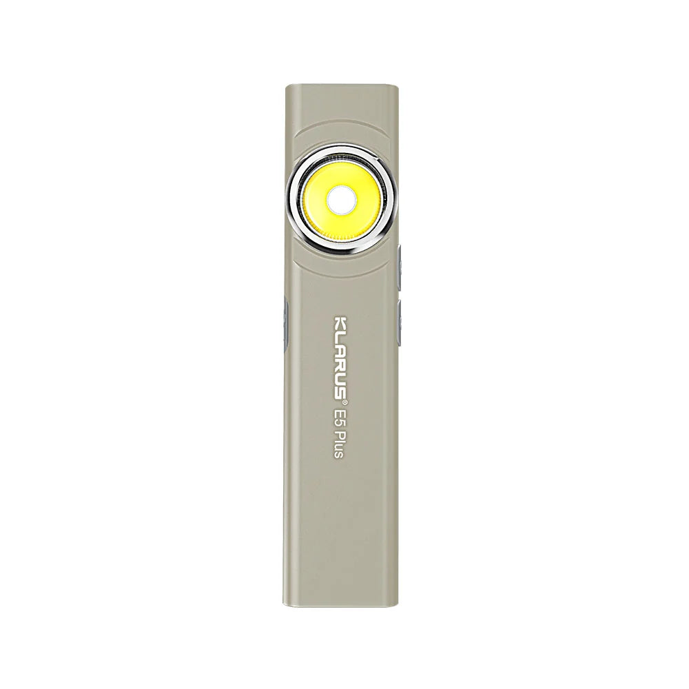 Klarus E5 Plus 650 Lumens Ultra Slim Dual-Switch Triple Lights Magnetic EDC Flashlight