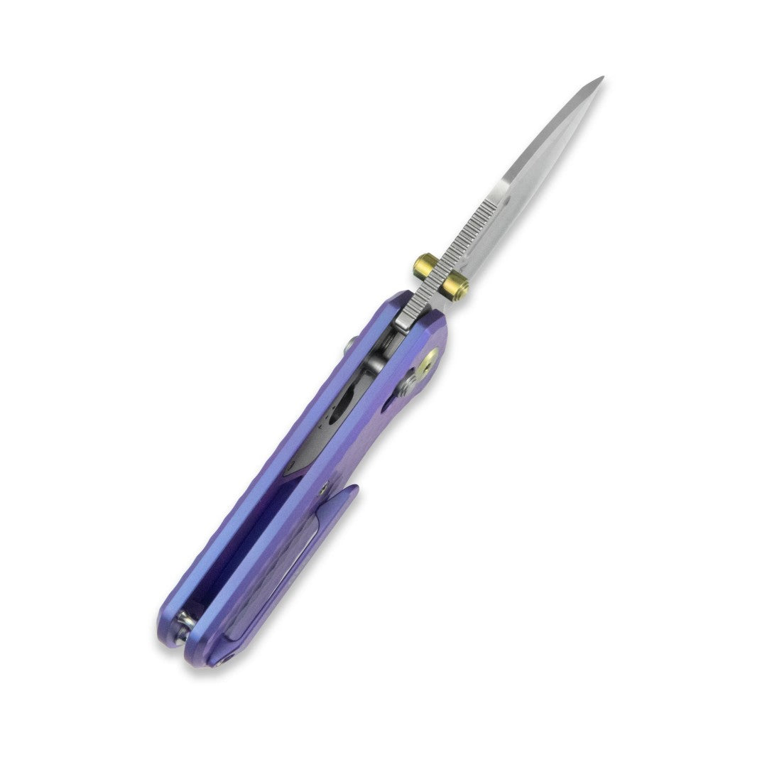 GEO Knife Belluf GEO2508J M390 Blade Titanium Handle Crossbar Lock Folding Knife