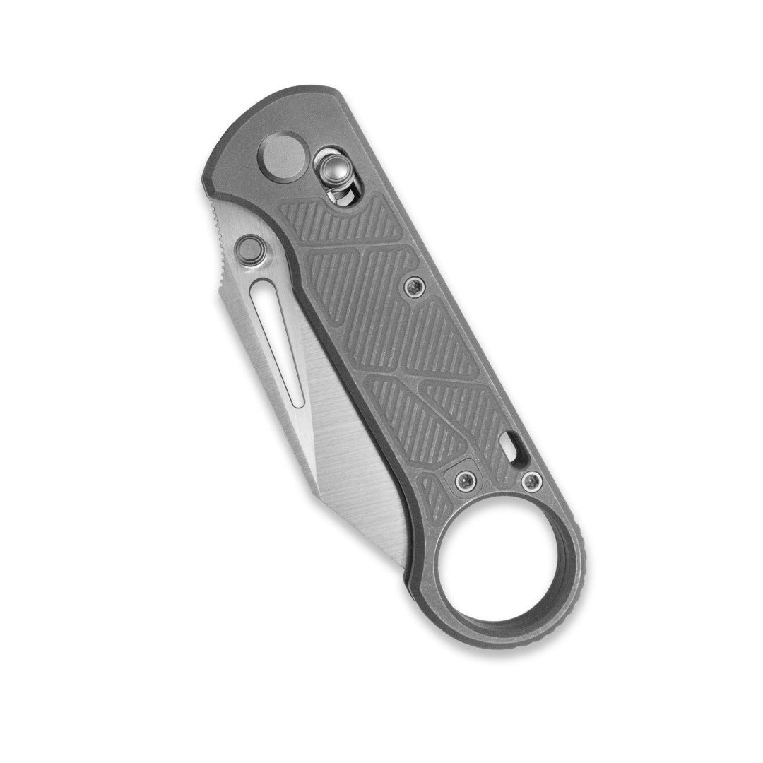GEO Knife Aska GEO2511B M390 Blade Titanium Handle Crossbar Lock Folding Knife
