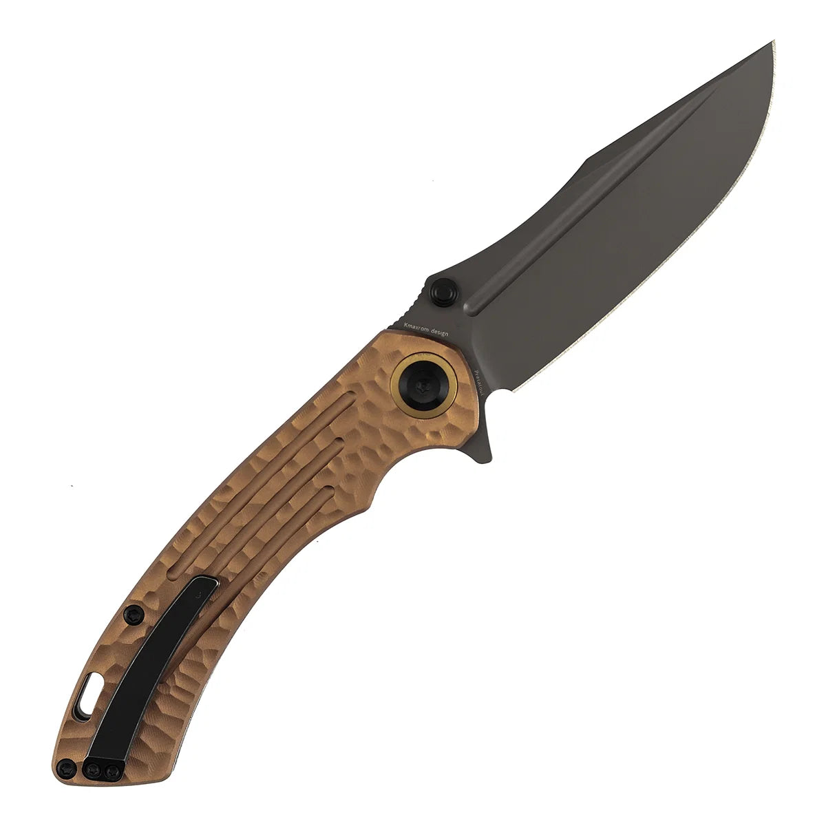 Kansept Pretatout K1032A7 CPM-S35VN Blade Golden Aluminum Handle Liner Lock Folding Knife