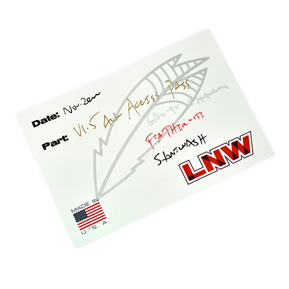 lynchNW V1.5 FEATHER Prybar 6AL-4V Titanium Stone Wash