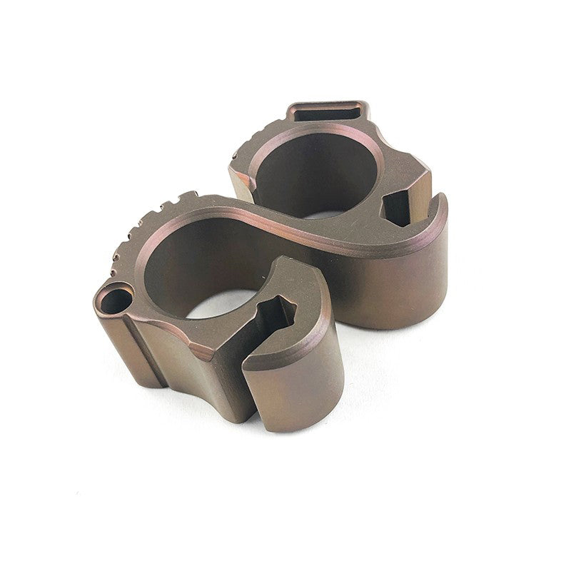 Koch Tools Solo 2.1 Bottle Opener Titanium Edc Gear Thickened version Anodized Bronze