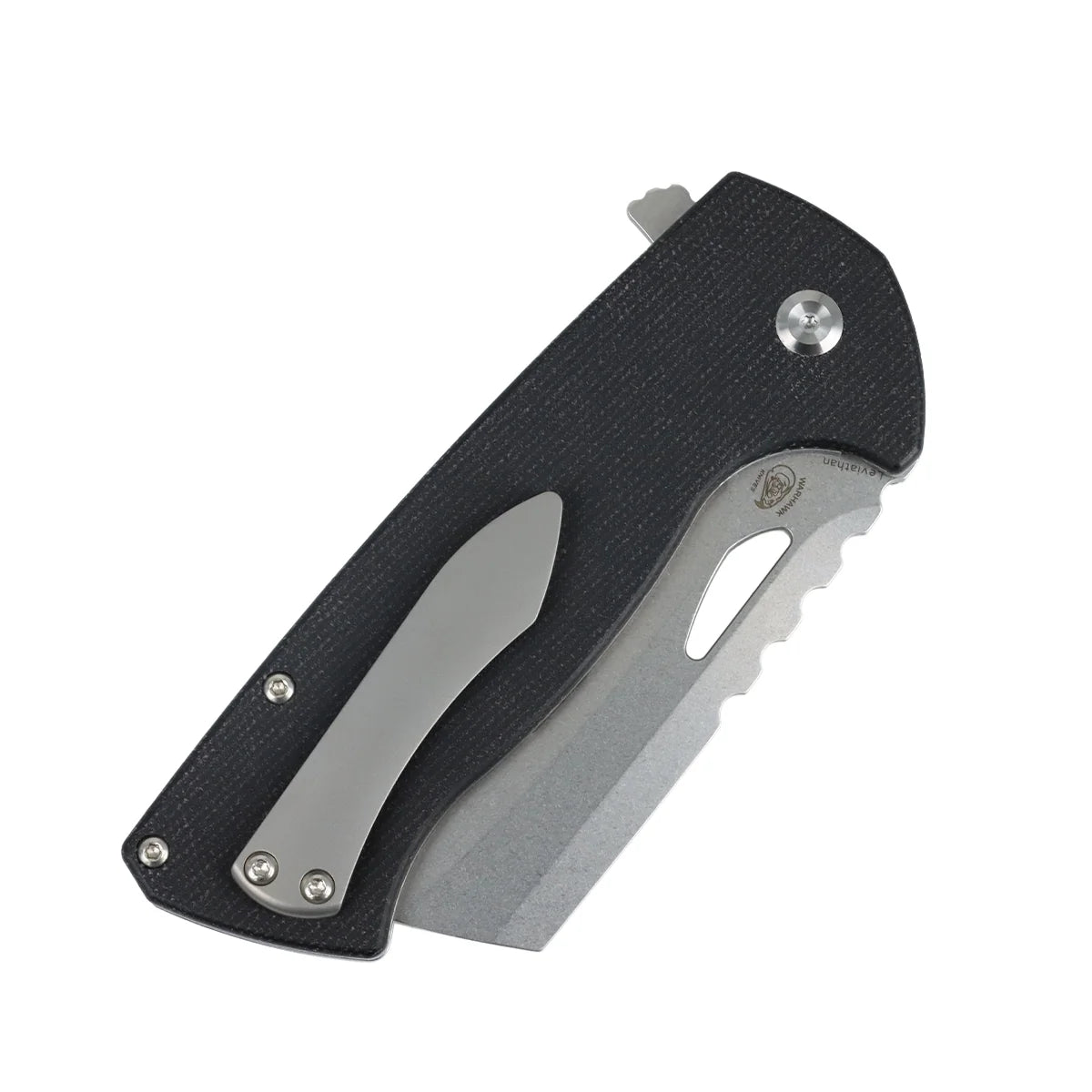 Tenable Leviathan B1083A3 D2 Blade Micarta Handle Liner Lock Folding Knife