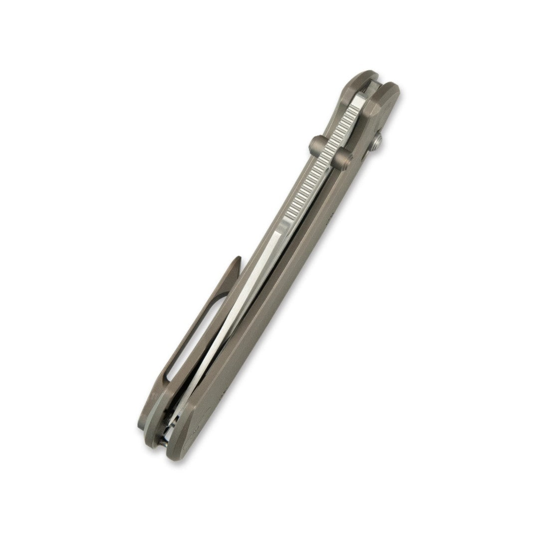 GEO Knife Strix GEO2510C M390 Blade Titanium Handle Crossbar Lock Folding Knife