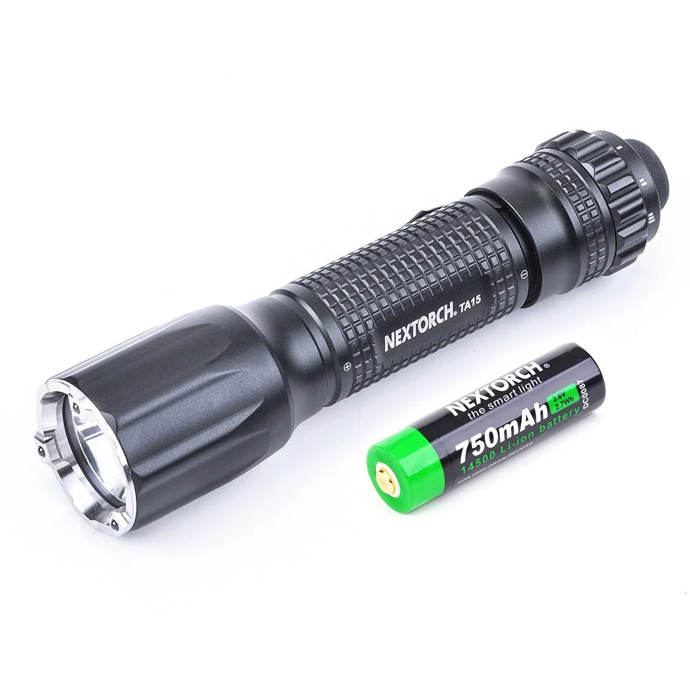 Nextorch TA15 V2 Multi-Battery 700 Lumen Compact EDC Tactical Duty Flashlight