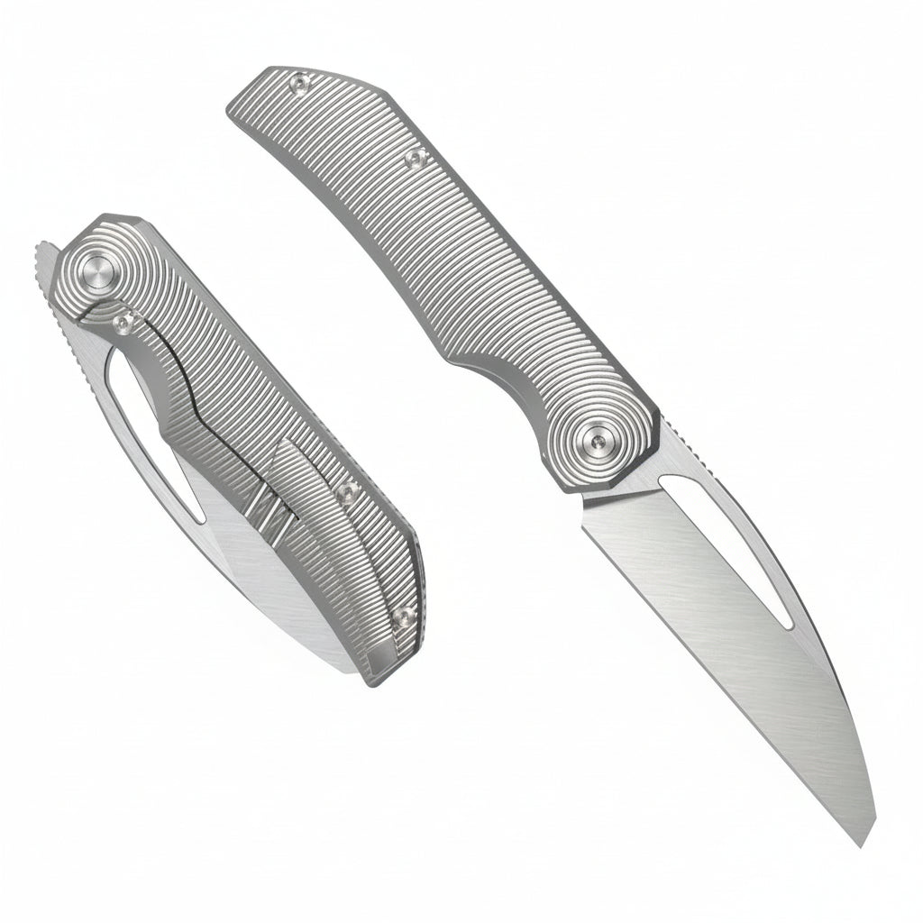Bestech Mini Taipan BT2603C-L MagnaCut Blade Titanium Handle Frame Lock Folding Knife