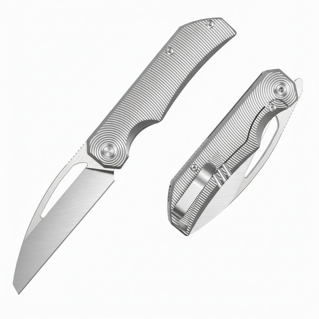 Bestech Mini Taipan BT2603C MagnaCut Blade Titanium Handle Frame Lock Folding Knife