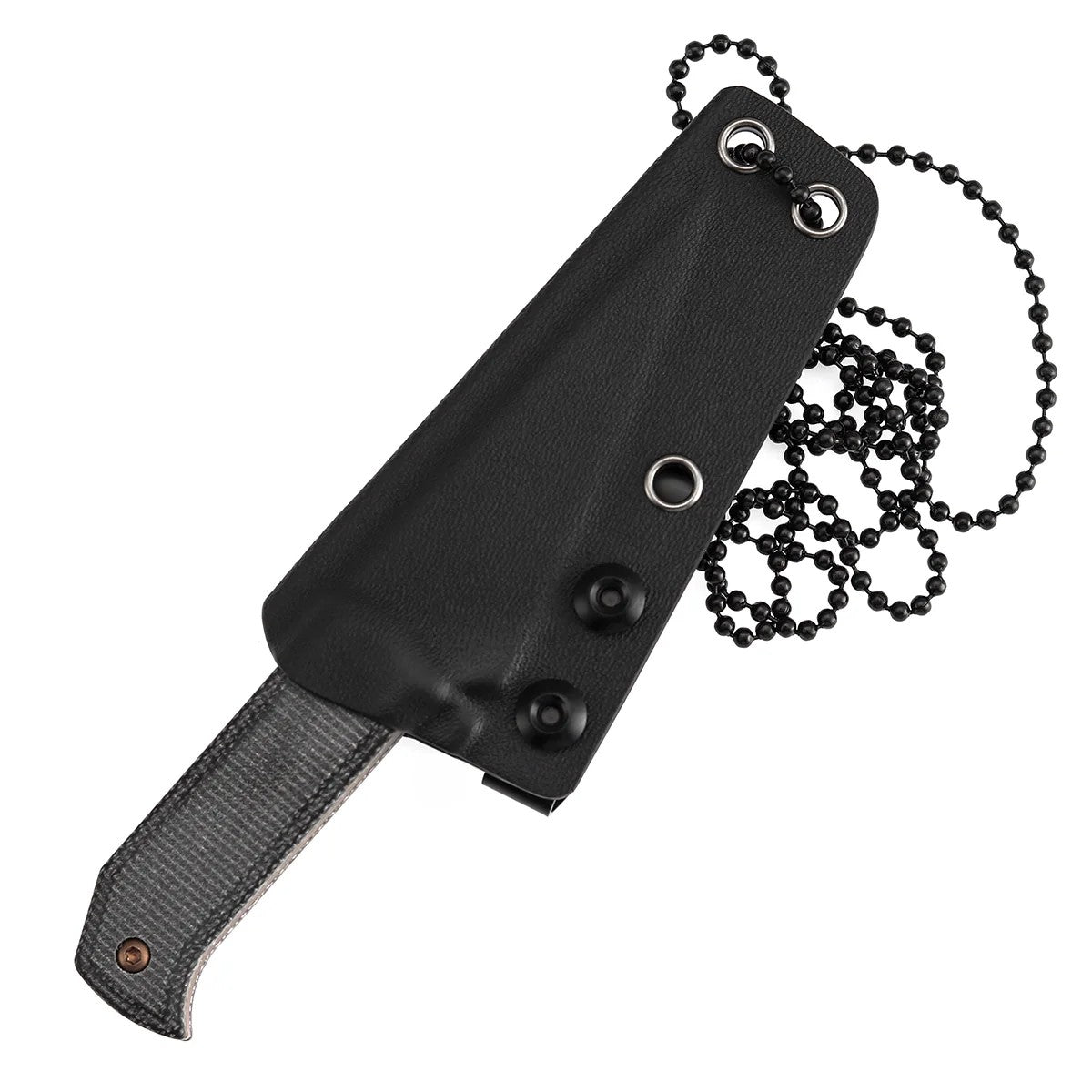 Tenable ToothPik G020A3 Rose Gold 14C28N Blade Black Micarta Handle Fixed Blade Knife