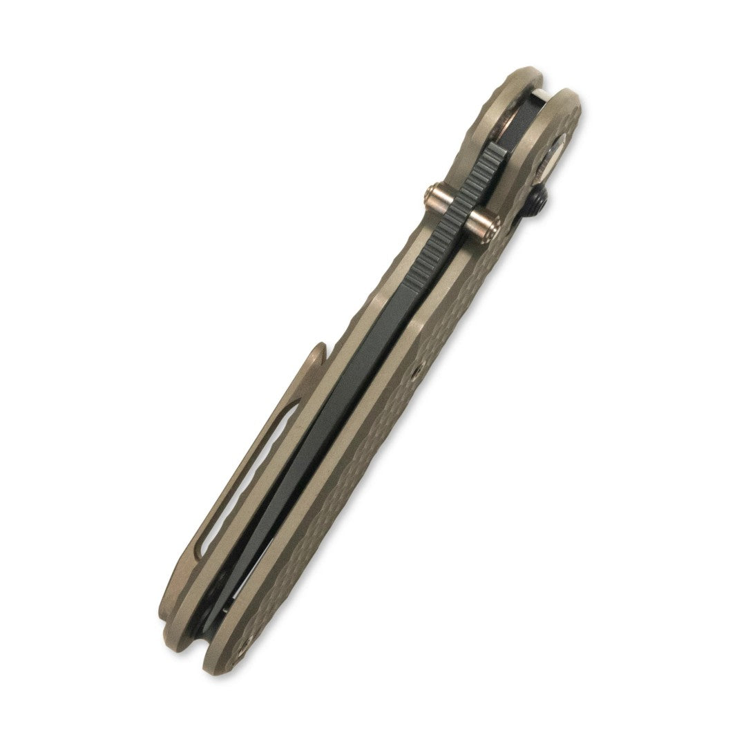 GEO Knife Ethereal Cutter GEO2402B M390 Blade Titanium Handle Crossbar Lock Folding Knife