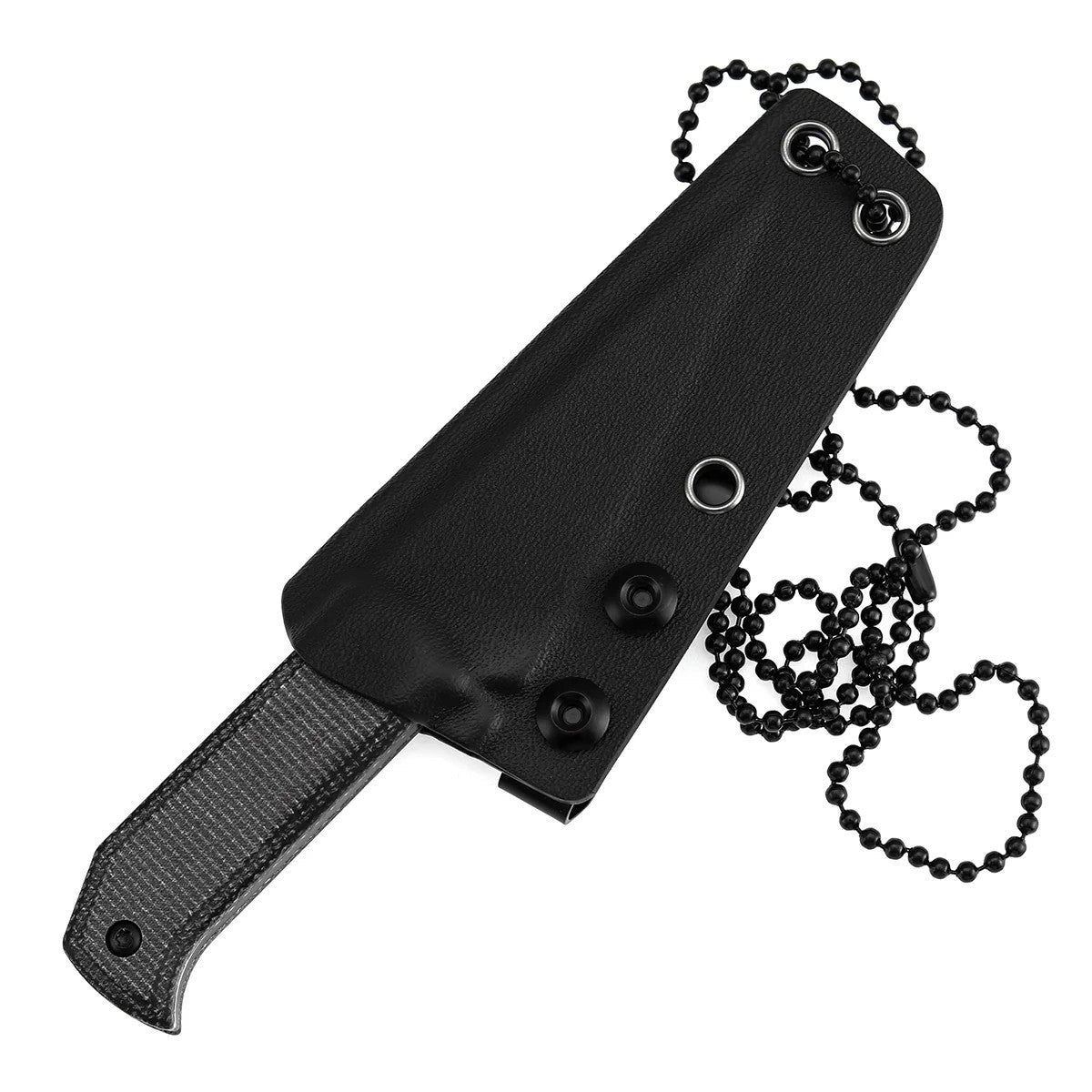 Tenable ToothPik G020A4 Blackwash 14C28N Blade Black Micarta Handle Fixed Blade Knife