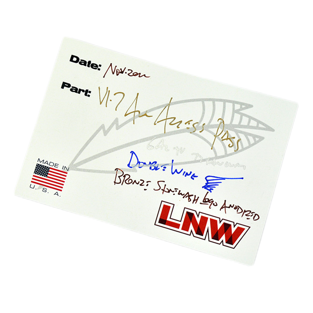 lynchNW V1.7 Double Wing Prybar 6AL-4V Titanium Anodization