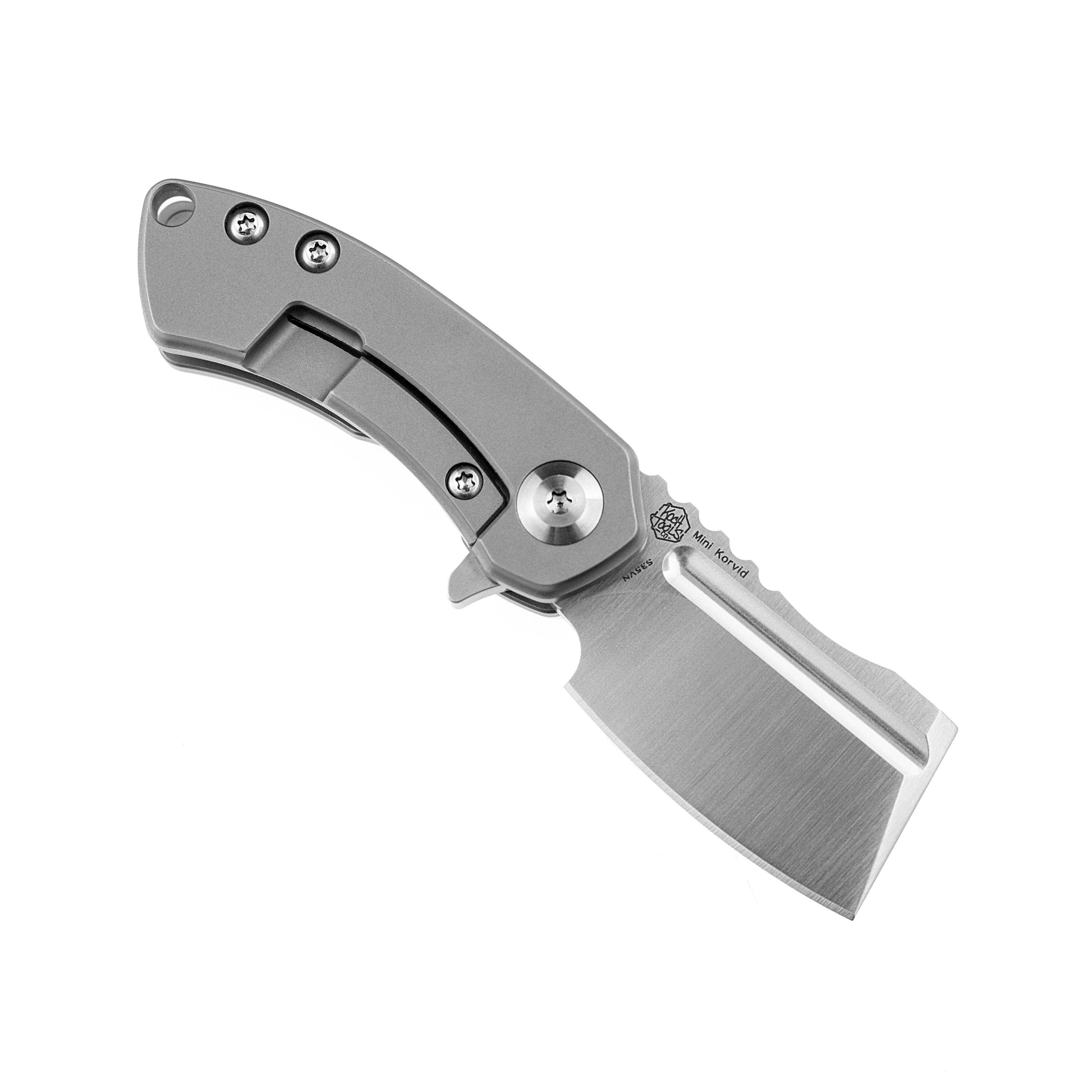 Kansept Knives Mini Korvid K3030A2 S35VN Blade Titanium Handle Frame Lock