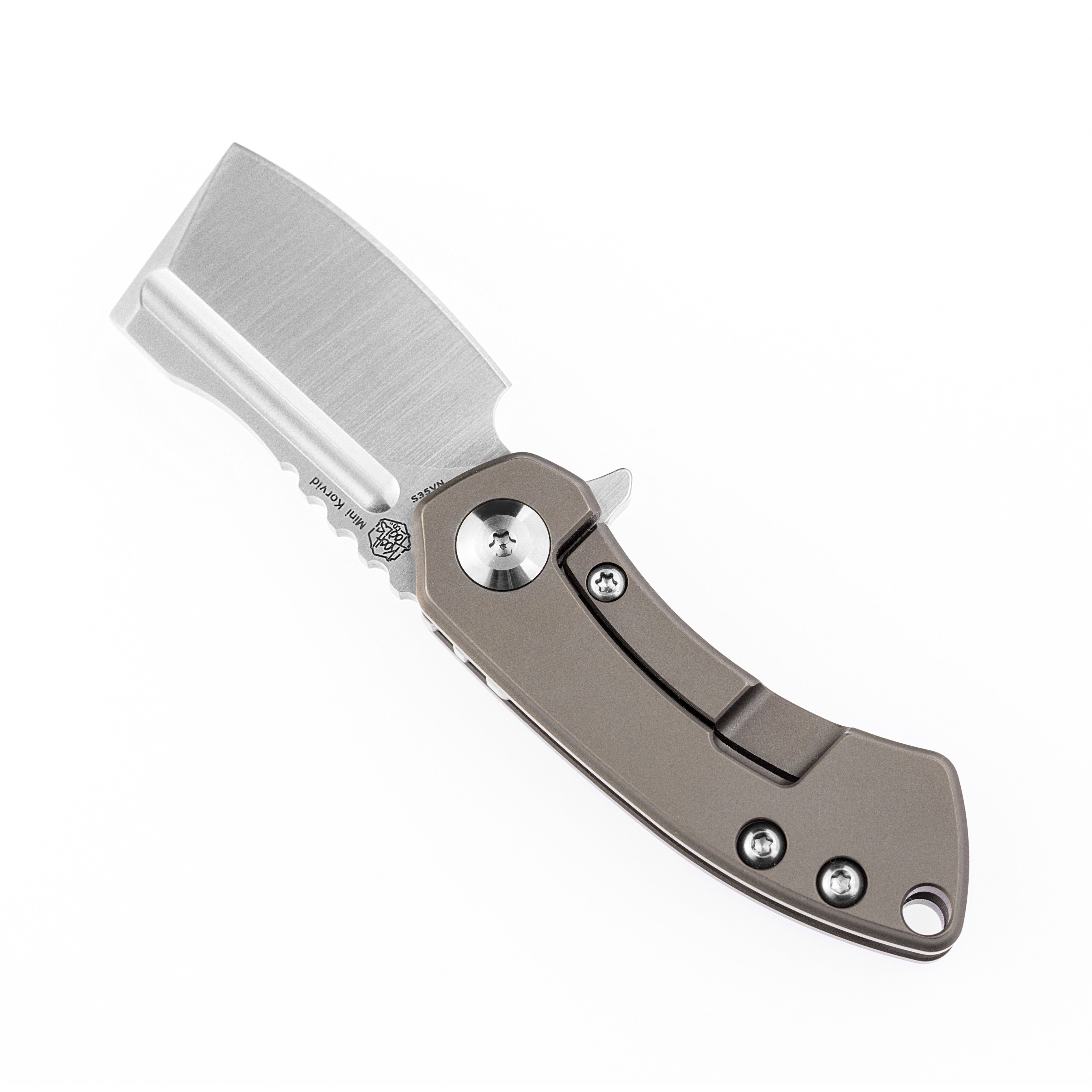 Kansept Knives Mini Korvid K3030A3 S35VN Blade Titanium Handle Frame Lock