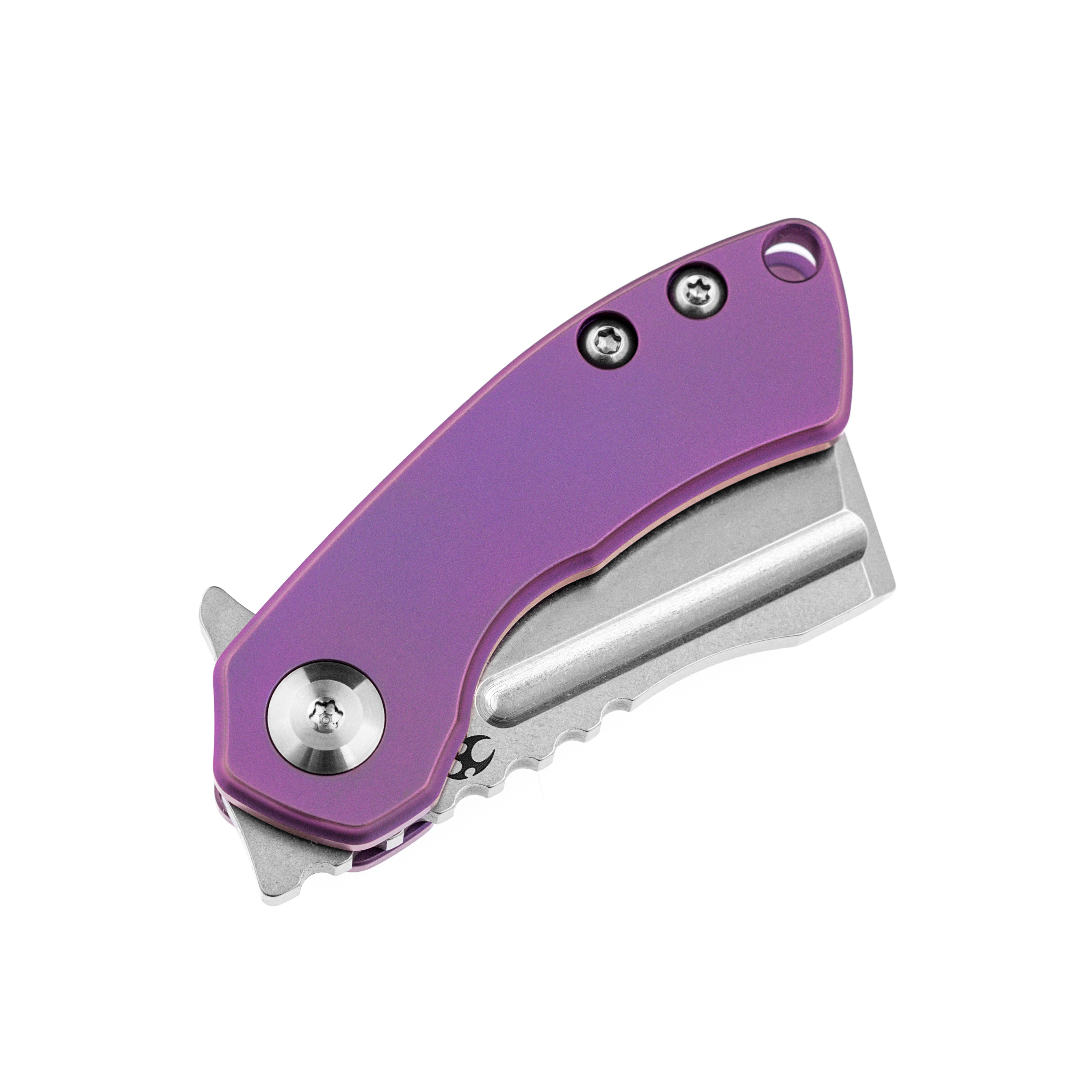 Kansept Knives Mini Korvid K3030A4 S35VN Blade Purple Titanium Handle Frame Lock
