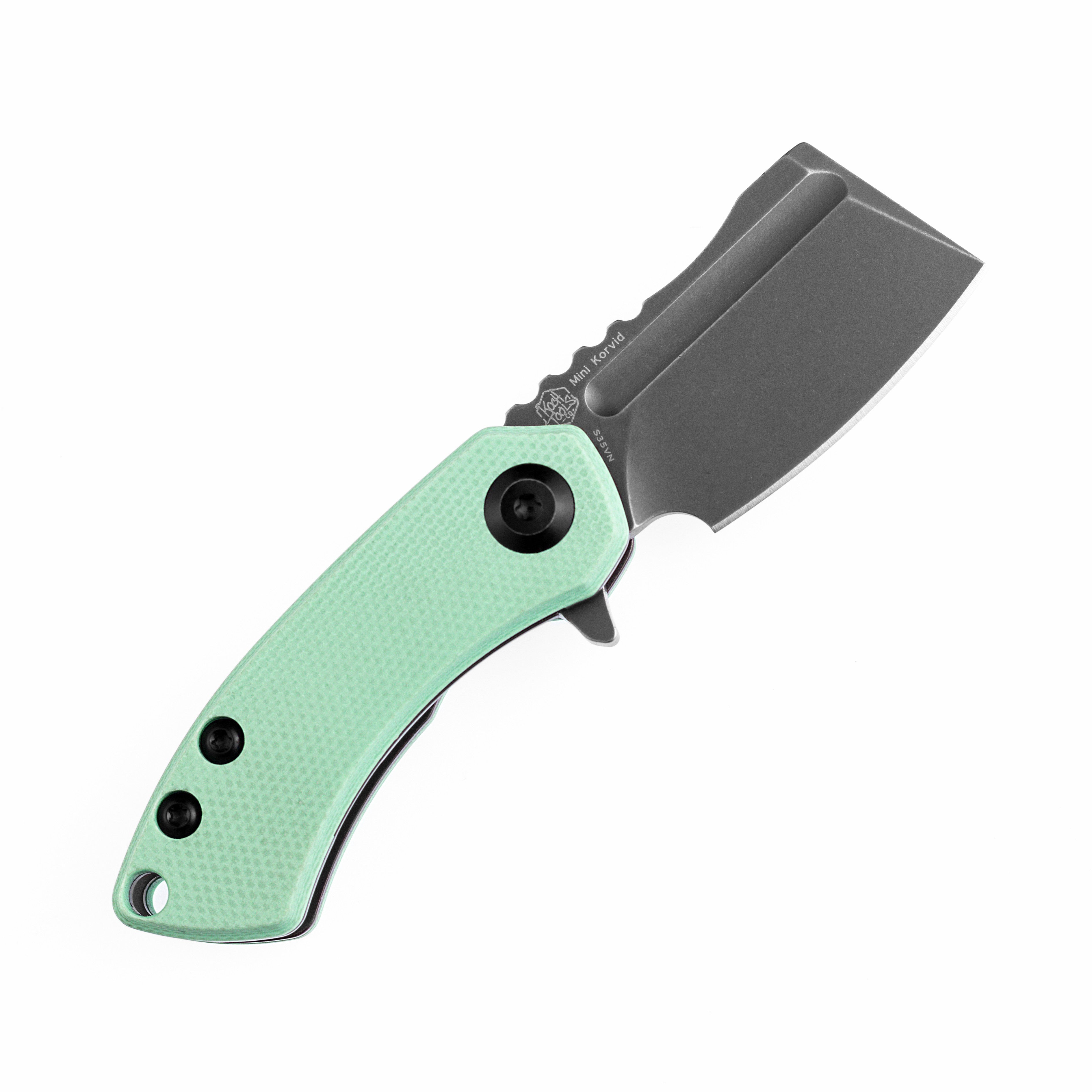 Kansept Knives Mini Korvid K3030A1 S35VN Blade Tiffany Blue G10 Handle Line Lock