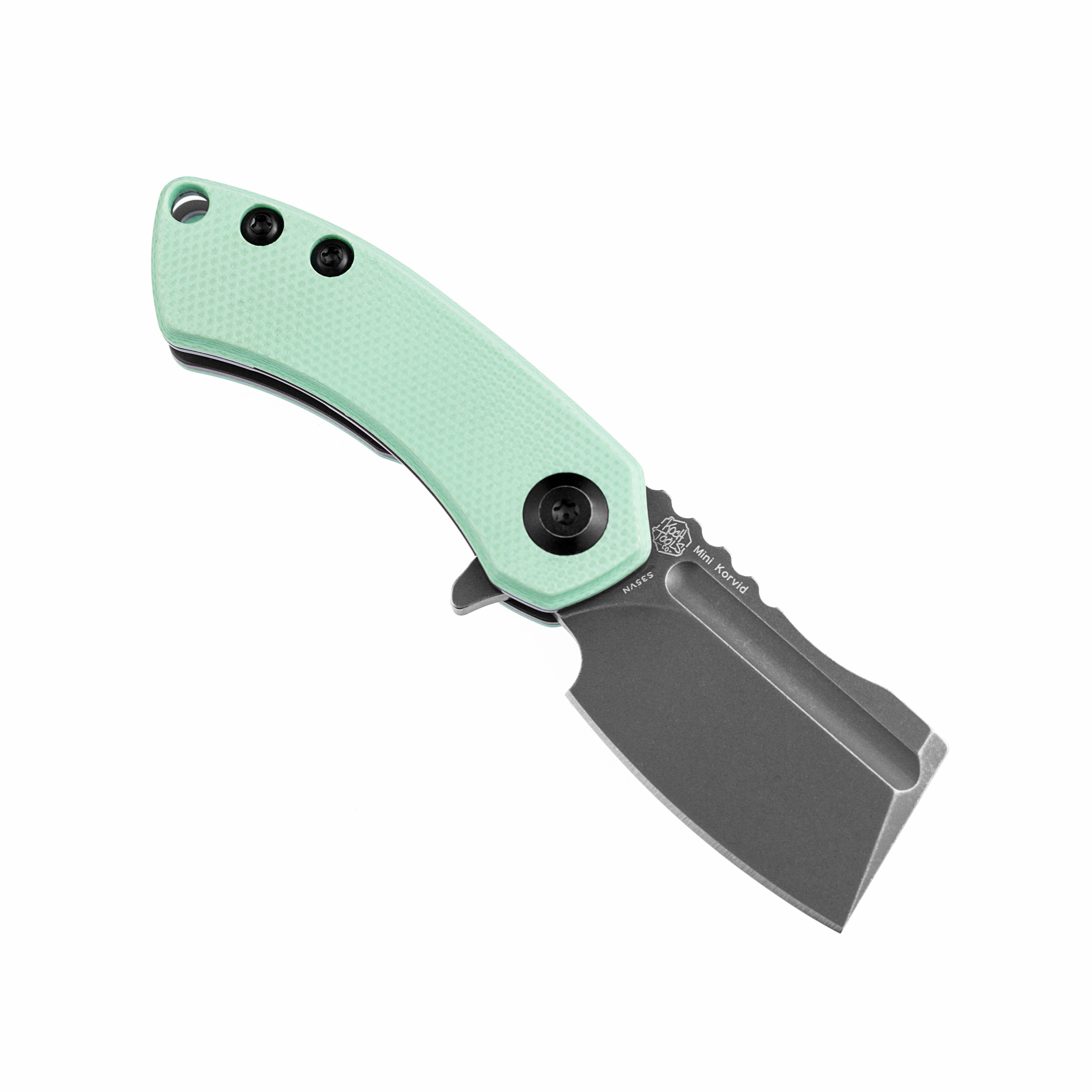 Kansept Knives Mini Korvid K3030A1 S35VN Blade Tiffany Blue G10 Handle Line Lock