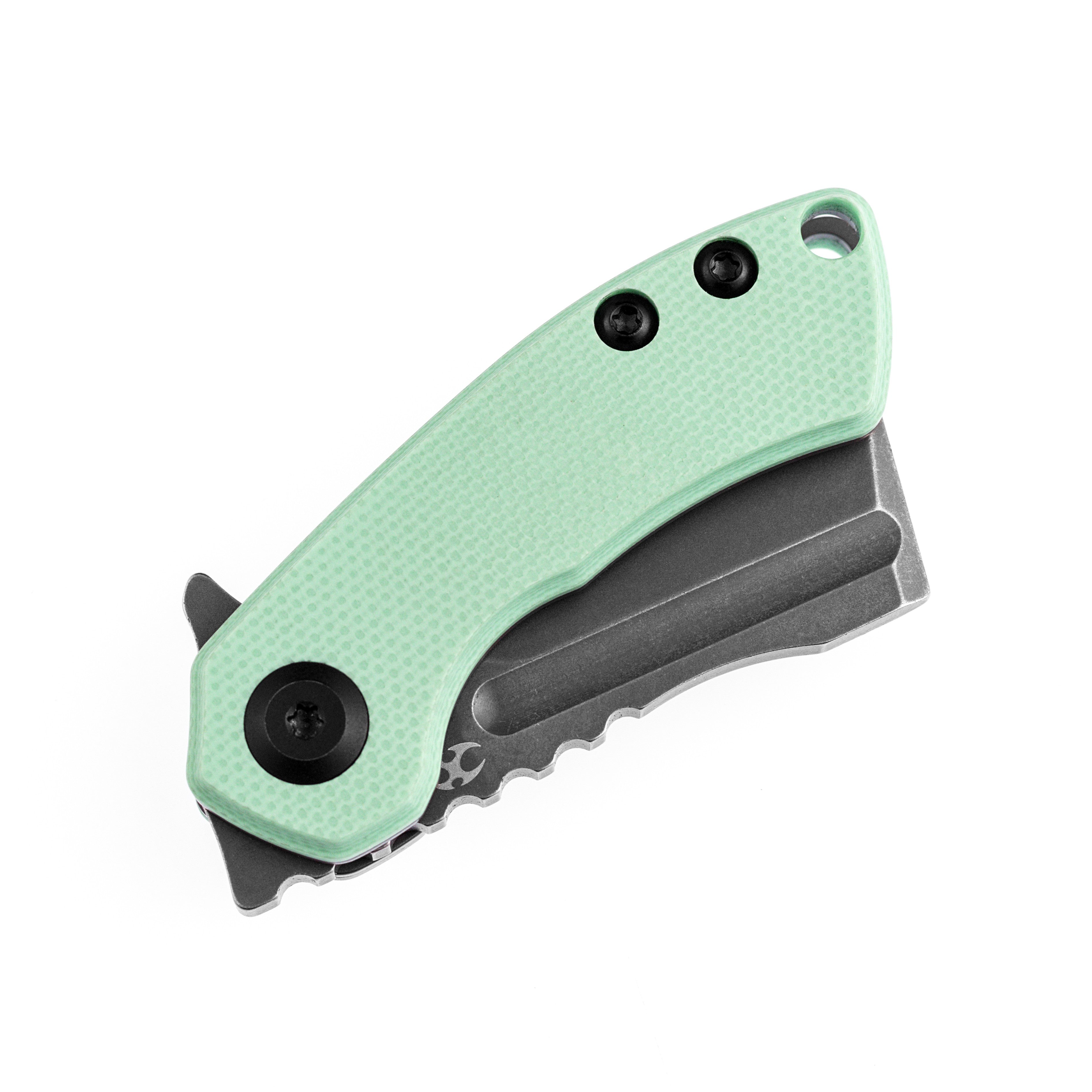 Kansept Knives Mini Korvid K3030A1 S35VN Blade Tiffany Blue G10 Handle Line Lock