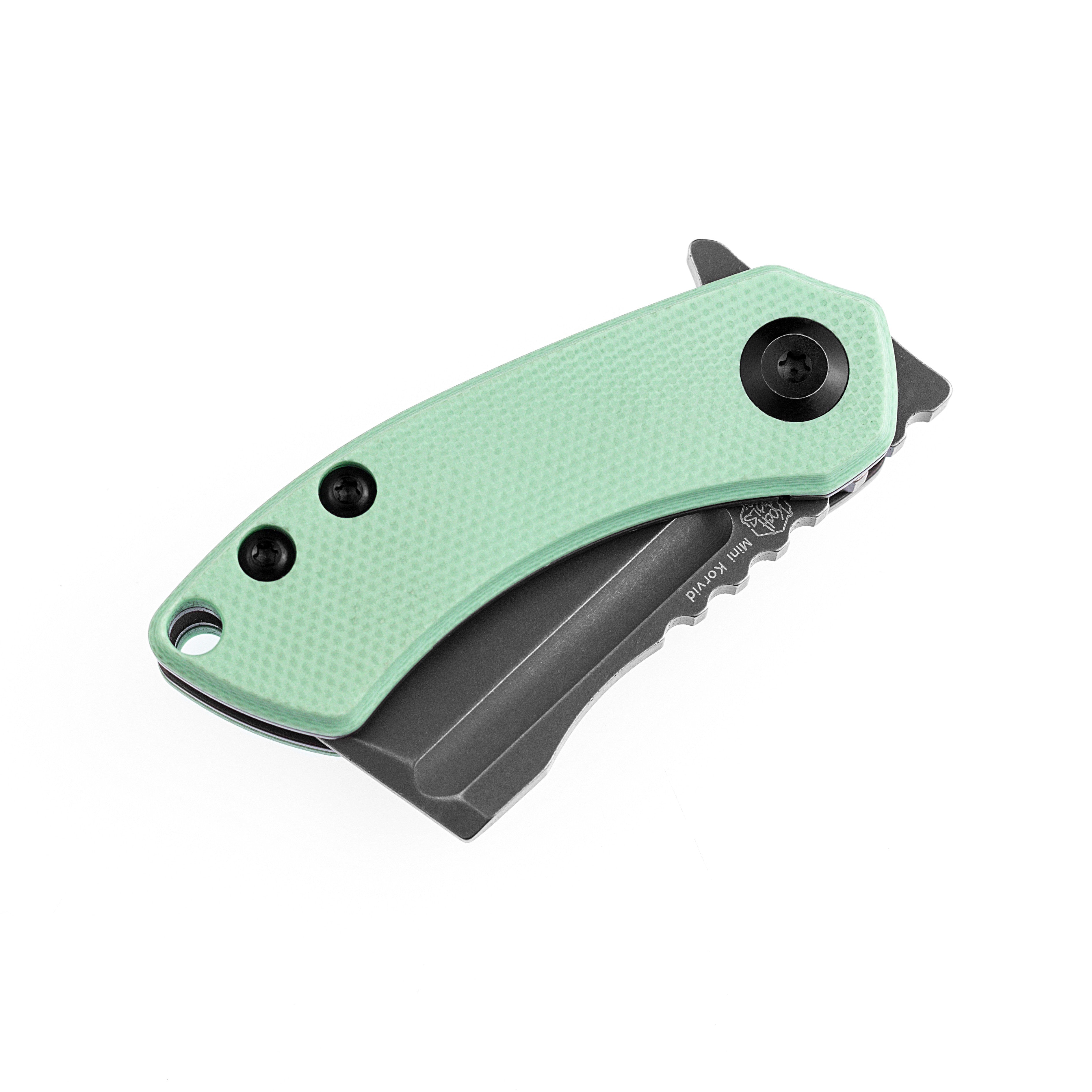 Kansept Knives Mini Korvid K3030A1 S35VN Blade Tiffany Blue G10 Handle Line Lock