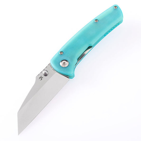 KANSEPT Main Street T1015B4 154CM Blade Blue G10 Handle Liner Lock