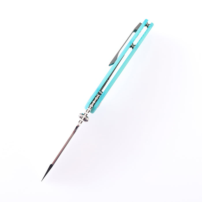 KANSEPT Main Street T1015B4 154CM Blade Blue G10 Handle Liner Lock