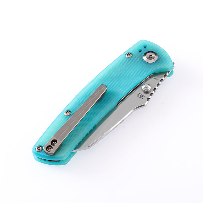 KANSEPT Main Street T1015B4 154CM Blade Blue G10 Handle Liner Lock