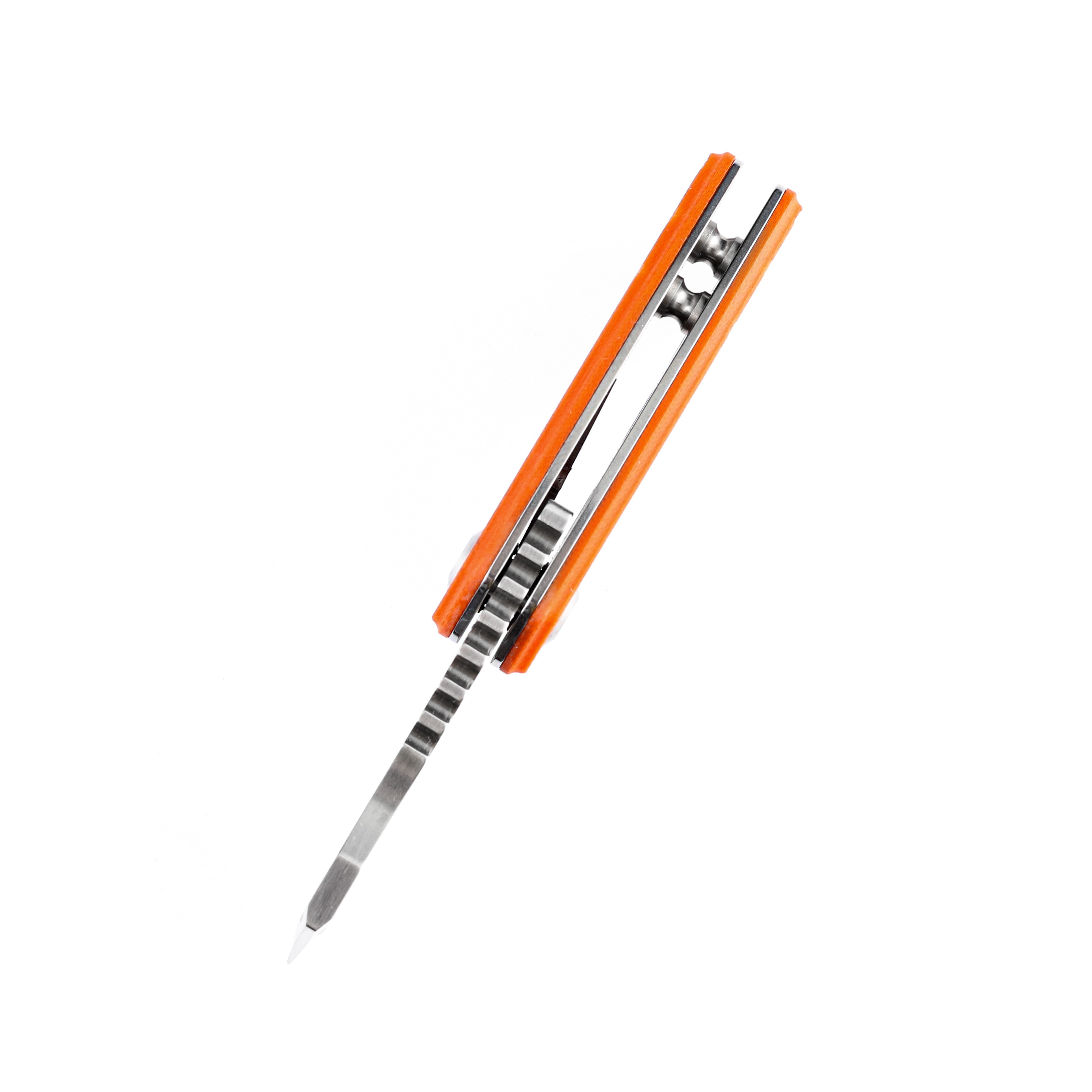 Kansept Knives T3030A6 Mini Korvid 154CM Blade Orange G10 Handle Liner Lock Edc Knives