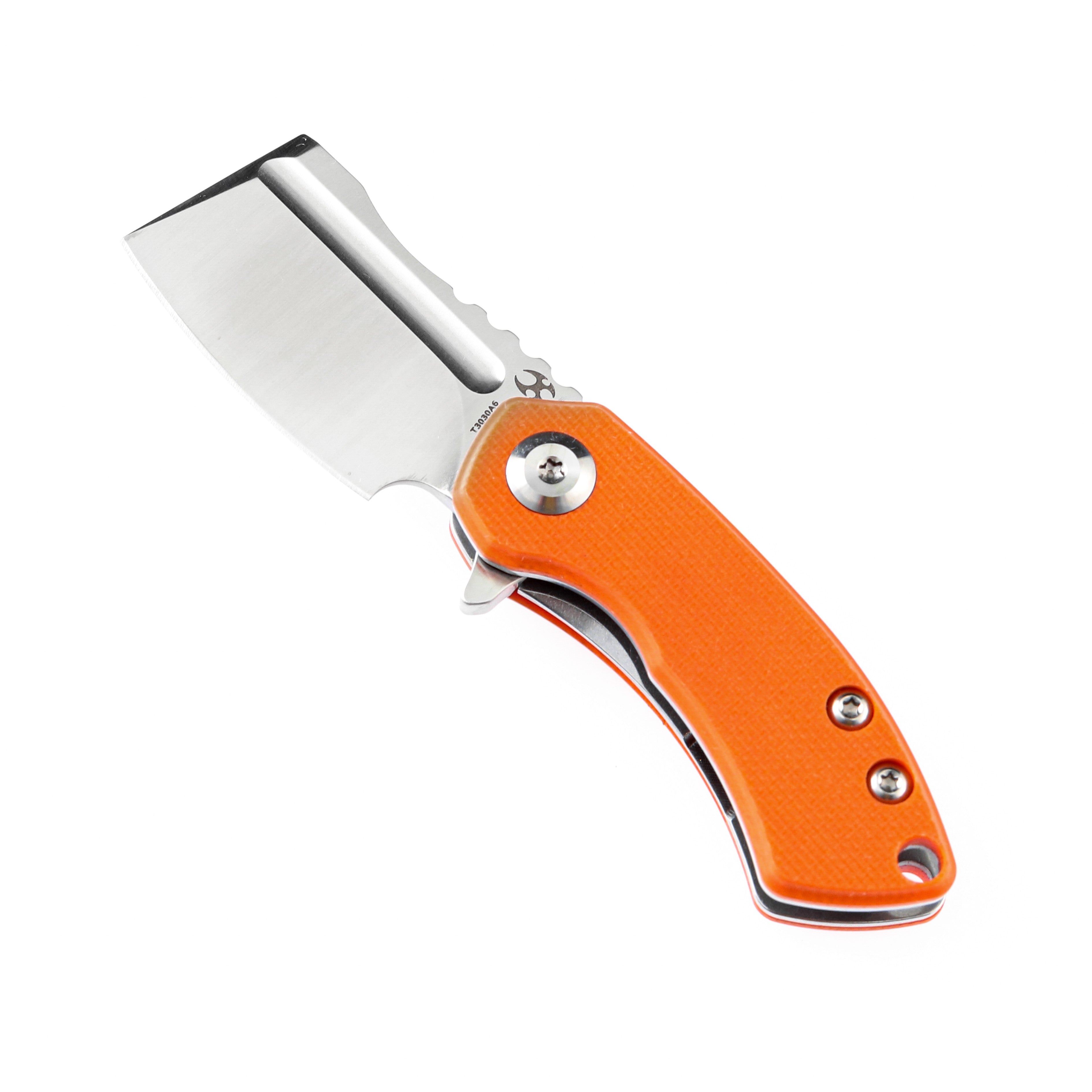 Kansept Knives T3030A6 Mini Korvid 154CM Blade Orange G10 Handle Liner Lock Edc Knives