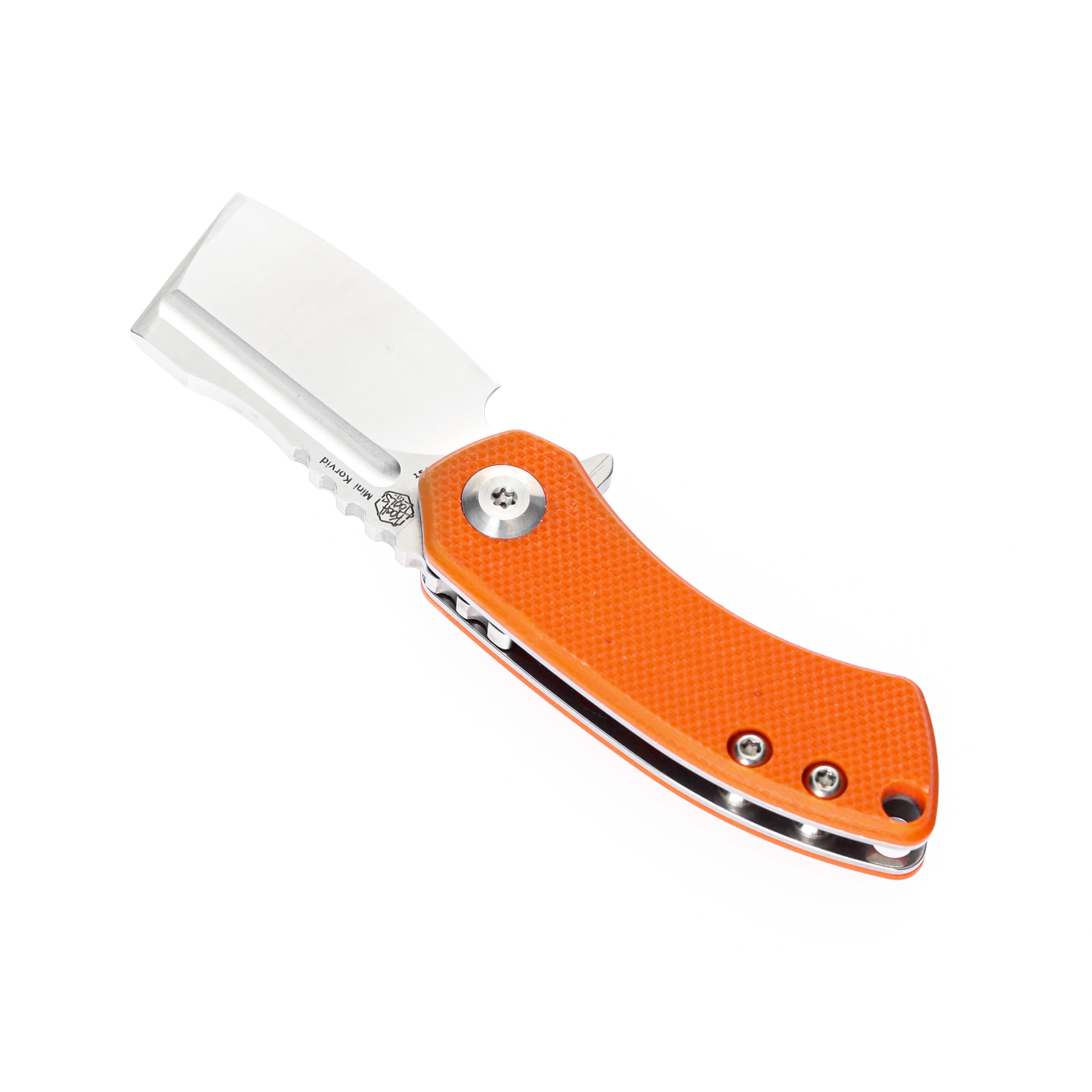 Kansept Knives T3030A6 Mini Korvid 154CM Blade Orange G10 Handle Liner Lock Edc Knives