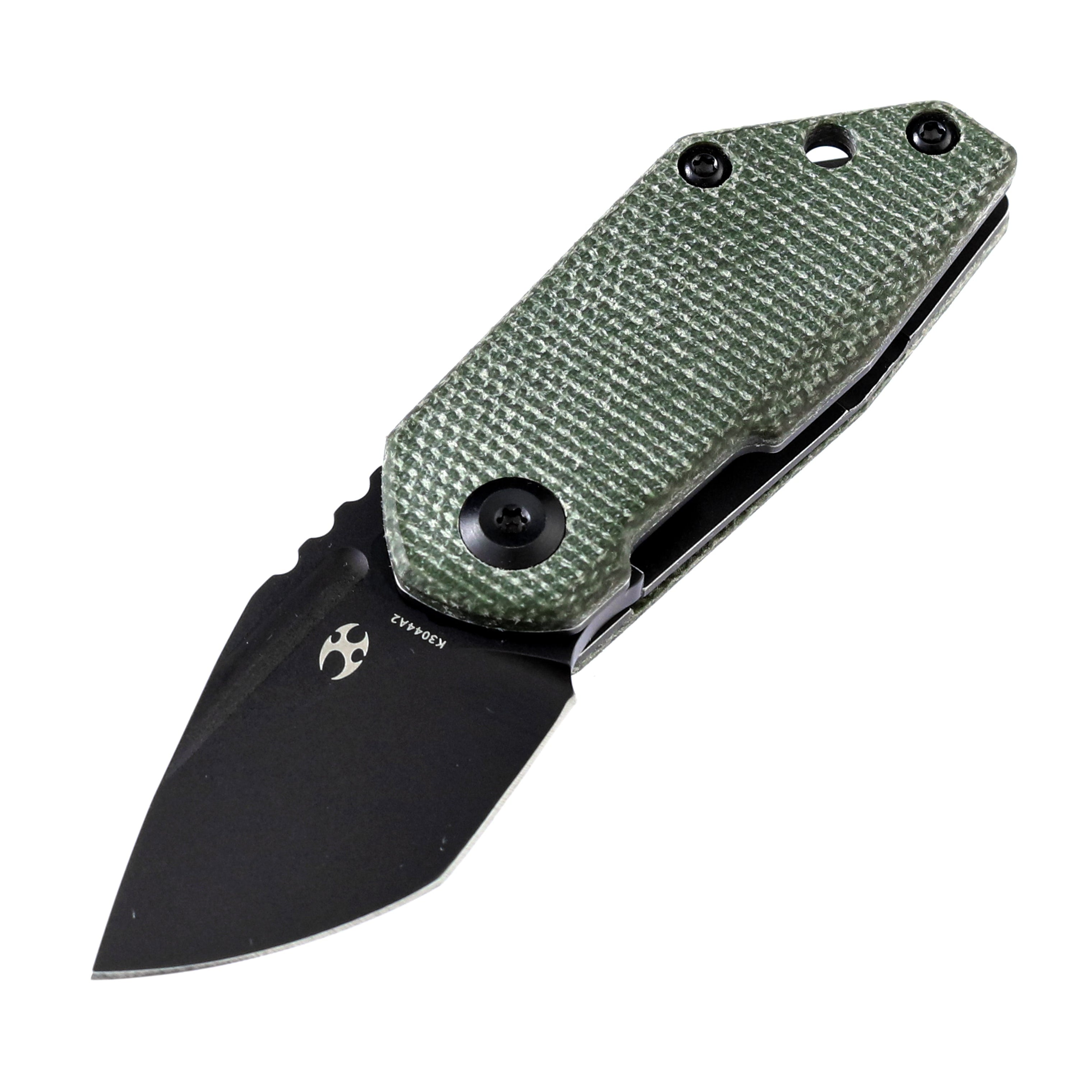 Kansept RIO K3044A2 M390 Blade Green Micarta Handle Liner Lock Folding Knife