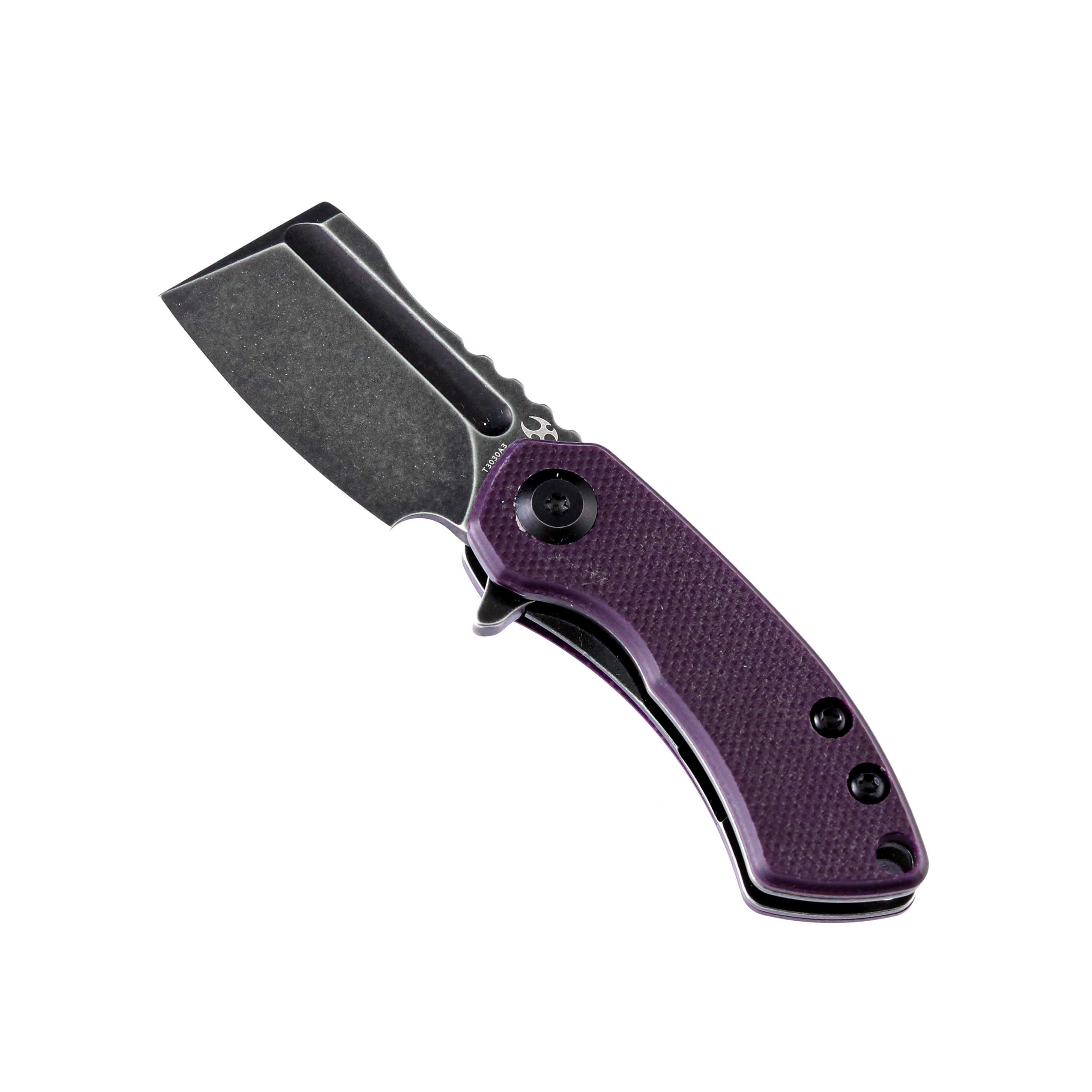 Kansept Knives T3030A3 Mini Korvid 154CM Blade Purple G10 Handle Liner Lock Edc Knives