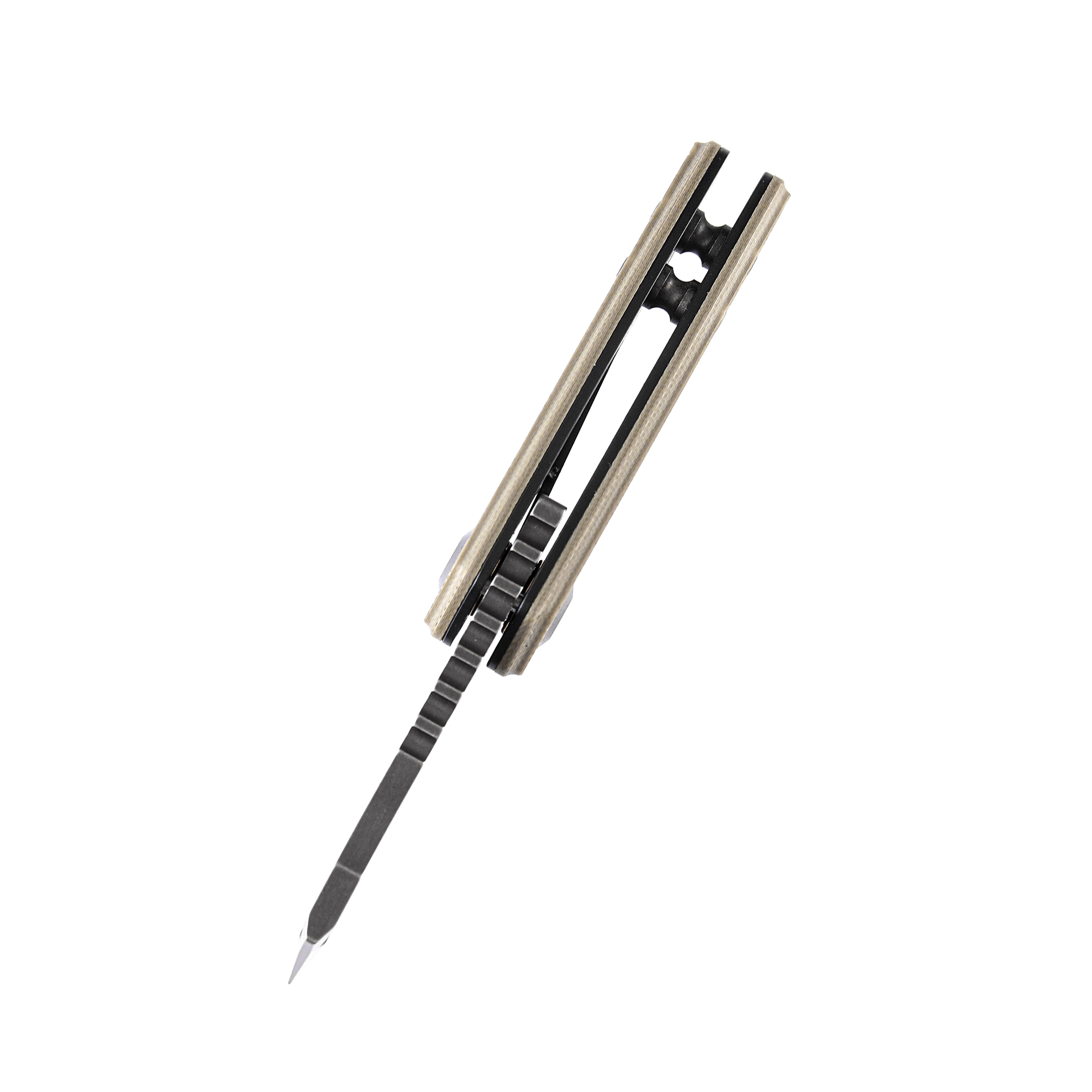 Kansept Knives T3030A2 Mini Korvid 154CM Blade Brown G10 Handle Liner Lock Edc Knives