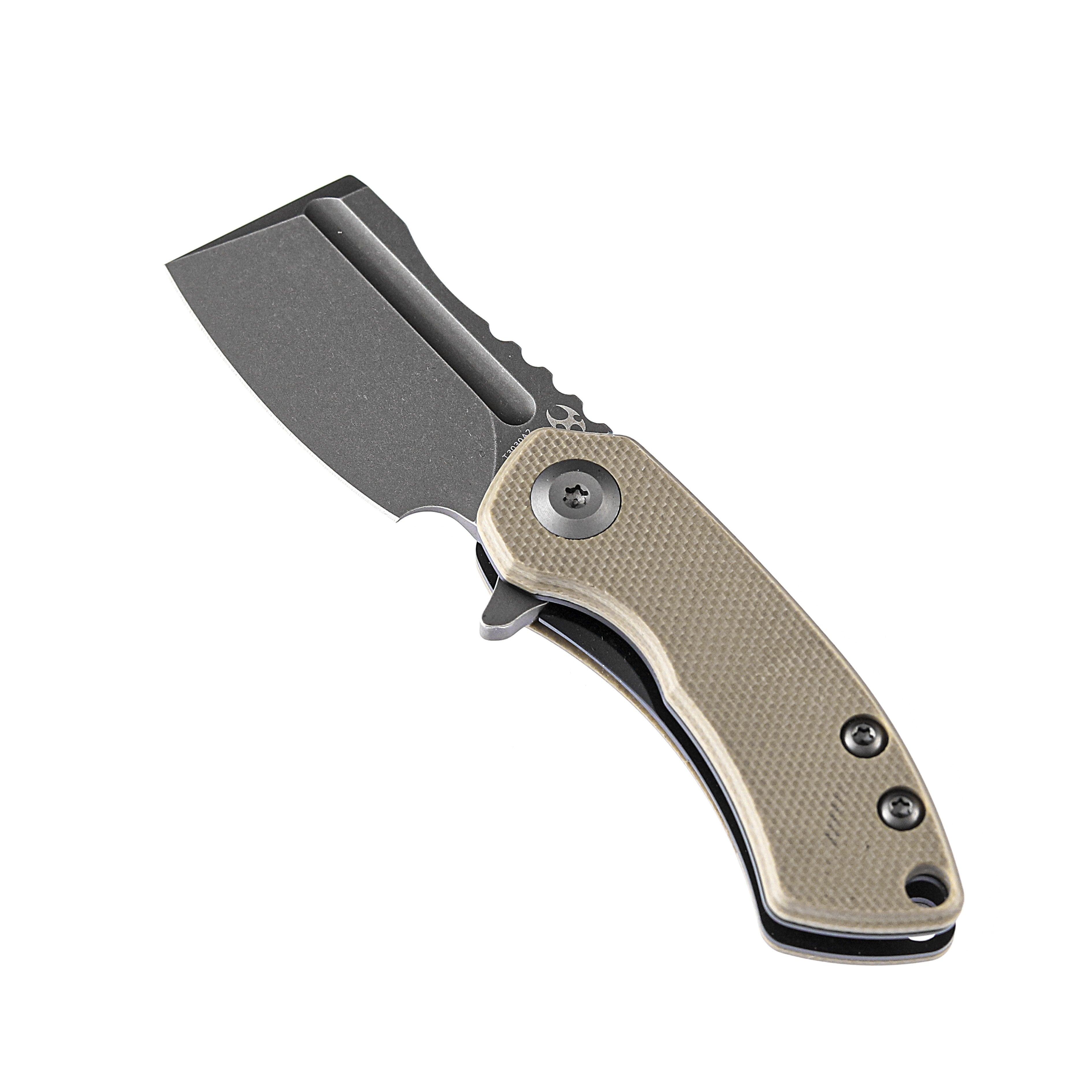 Kansept Knives T3030A2 Mini Korvid 154CM Blade Brown G10 Handle Liner Lock Edc Knives