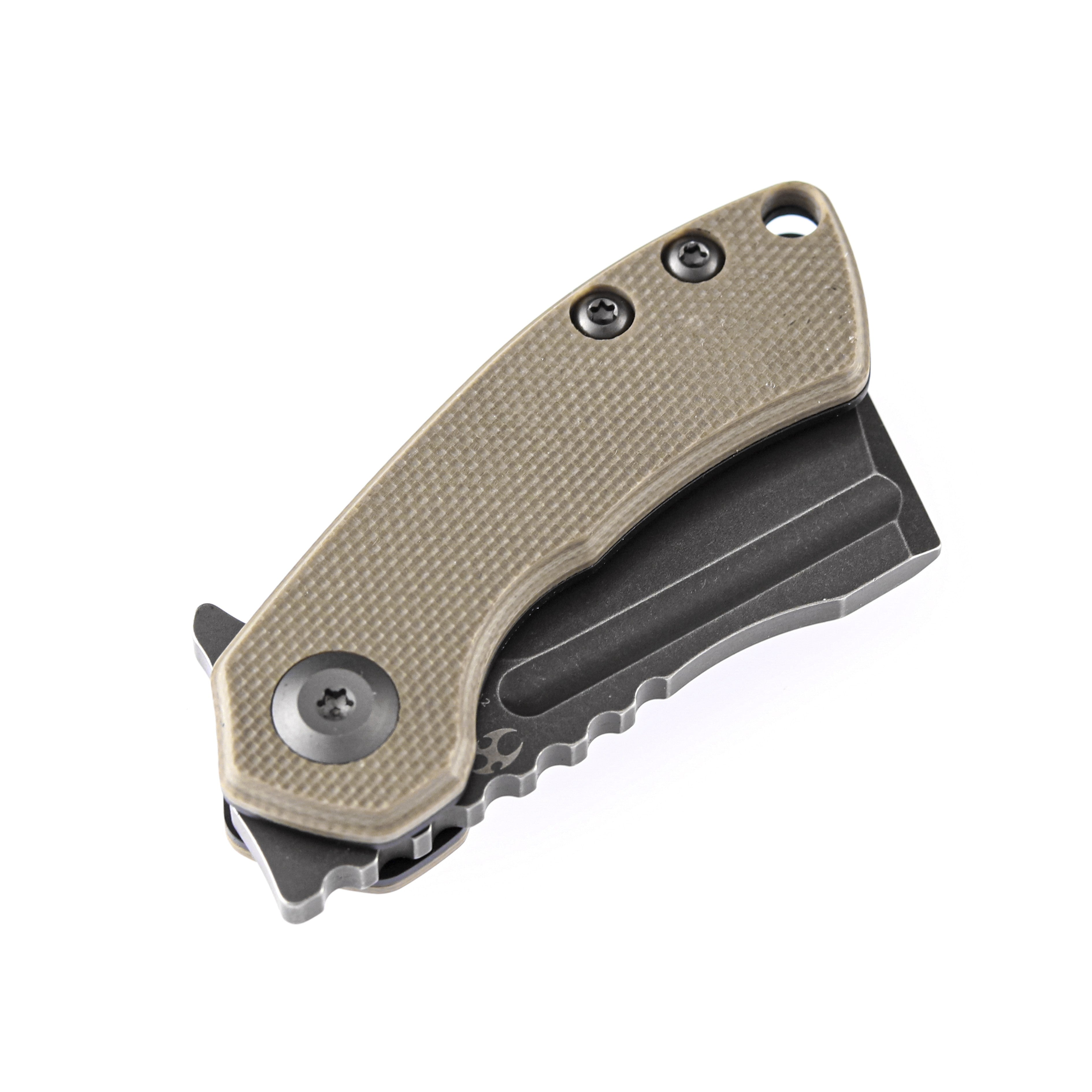 Kansept Knives T3030A2 Mini Korvid 154CM Blade Brown G10 Handle Liner Lock Edc Knives