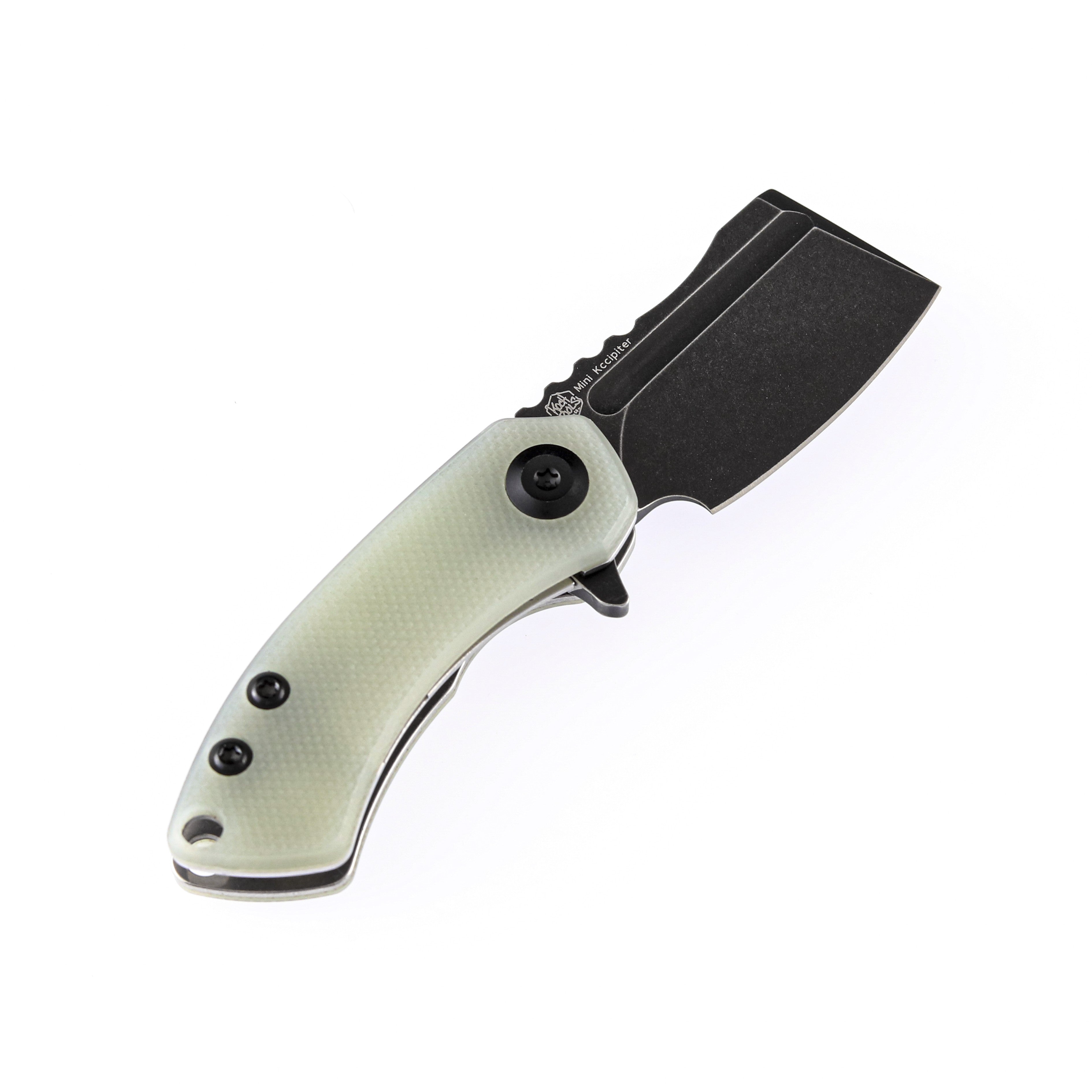 Kansept Knives T3030A4 Mini Korvid 154CM Blade Jade G10 Handle Liner Lock Edc Knives