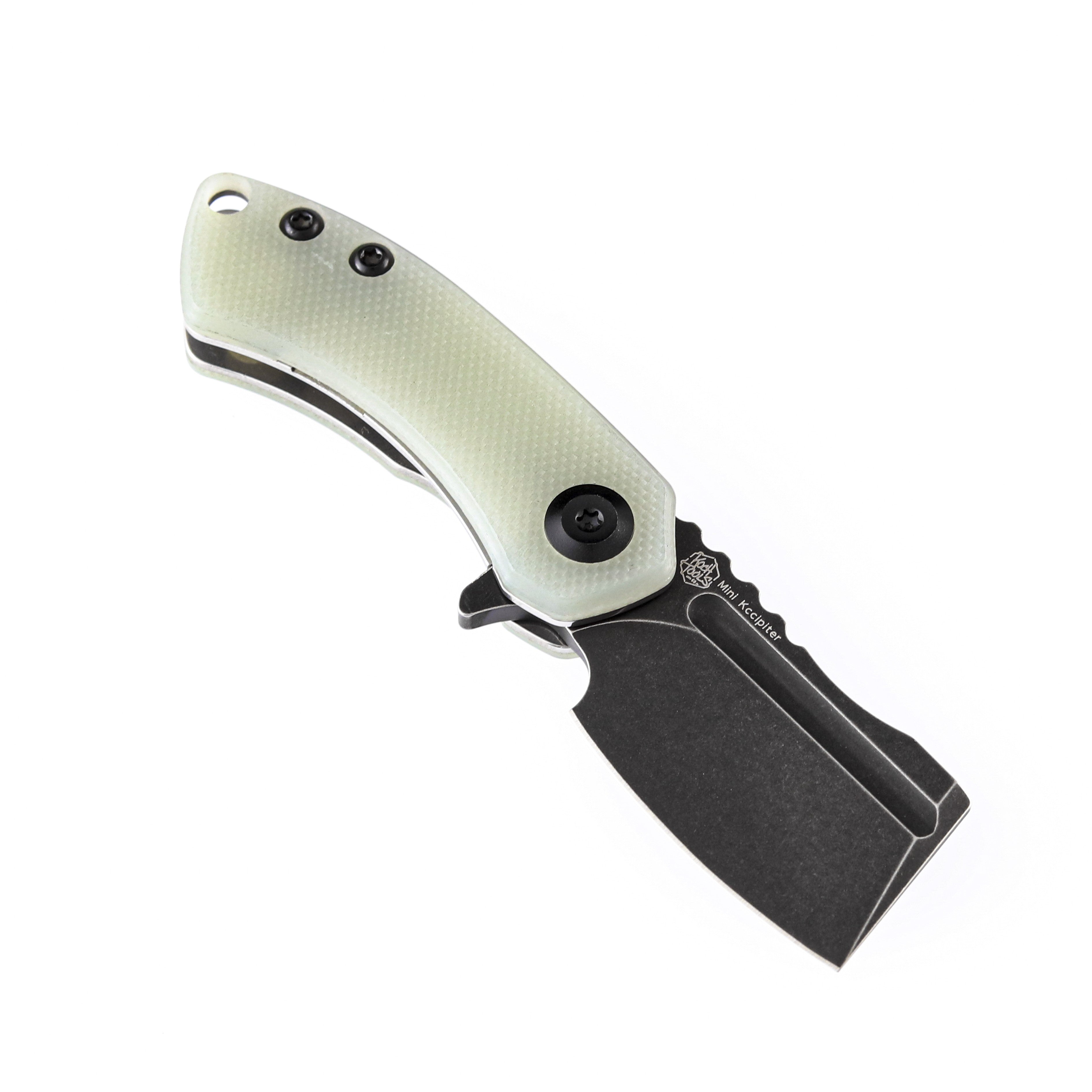 Kansept Knives T3030A4 Mini Korvid 154CM Blade Jade G10 Handle Liner Lock Edc Knives