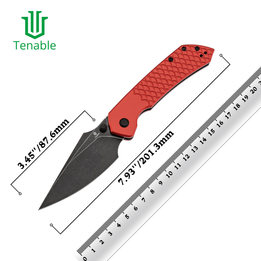 Tenable Fenrir B1034H10 Nitro-V Blade Aluminum Handle Top Liner Lock Folding Knife