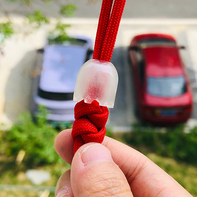 SnakeSword White Luminous Resin Knife lanyard beads Knives lanyard beads