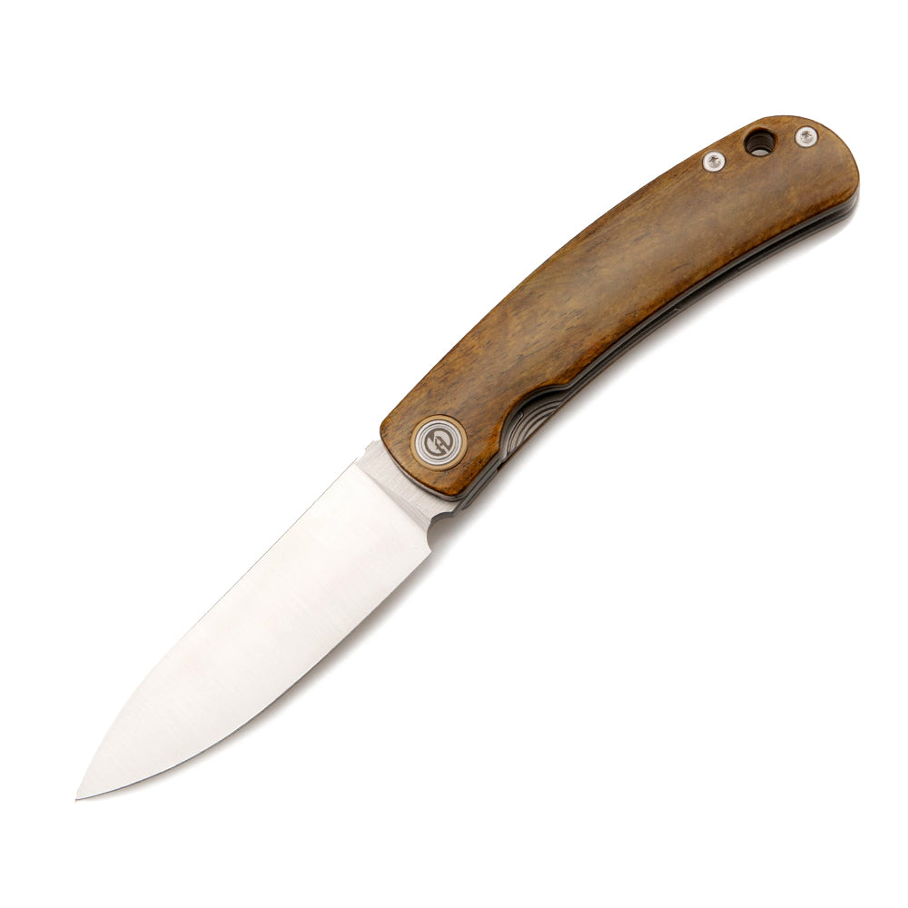 Maxace Beetle Folding Knife CPM-S90V Blade Titanium + Bone Handle