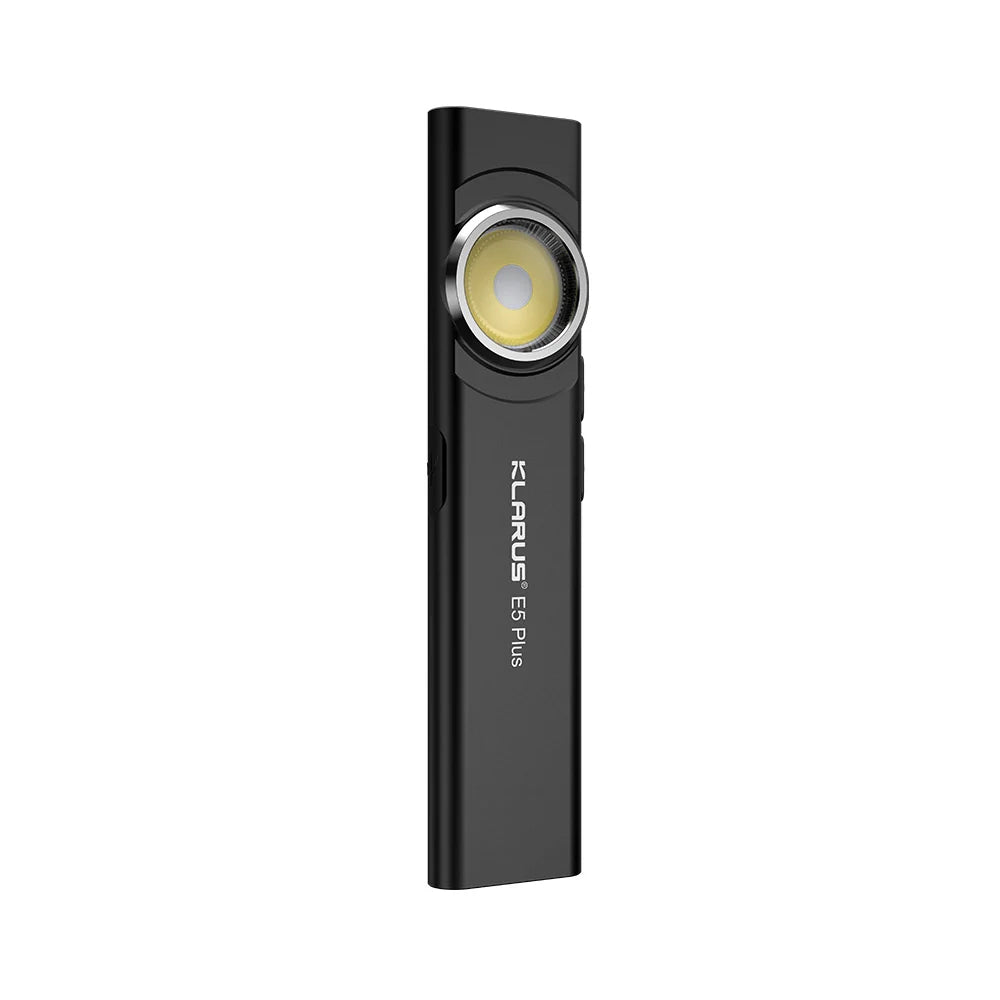 Klarus E5 Plus 650 Lumens Ultra Slim Dual-Switch Triple Lights Magnetic EDC Flashlight
