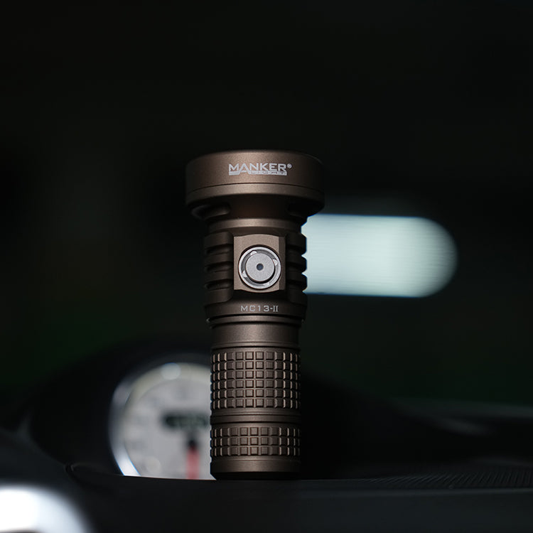 Mankerlight MC13 II SFT40 Edc Flashlight Dual Use 18650 and 18350 Battery PVD Sand