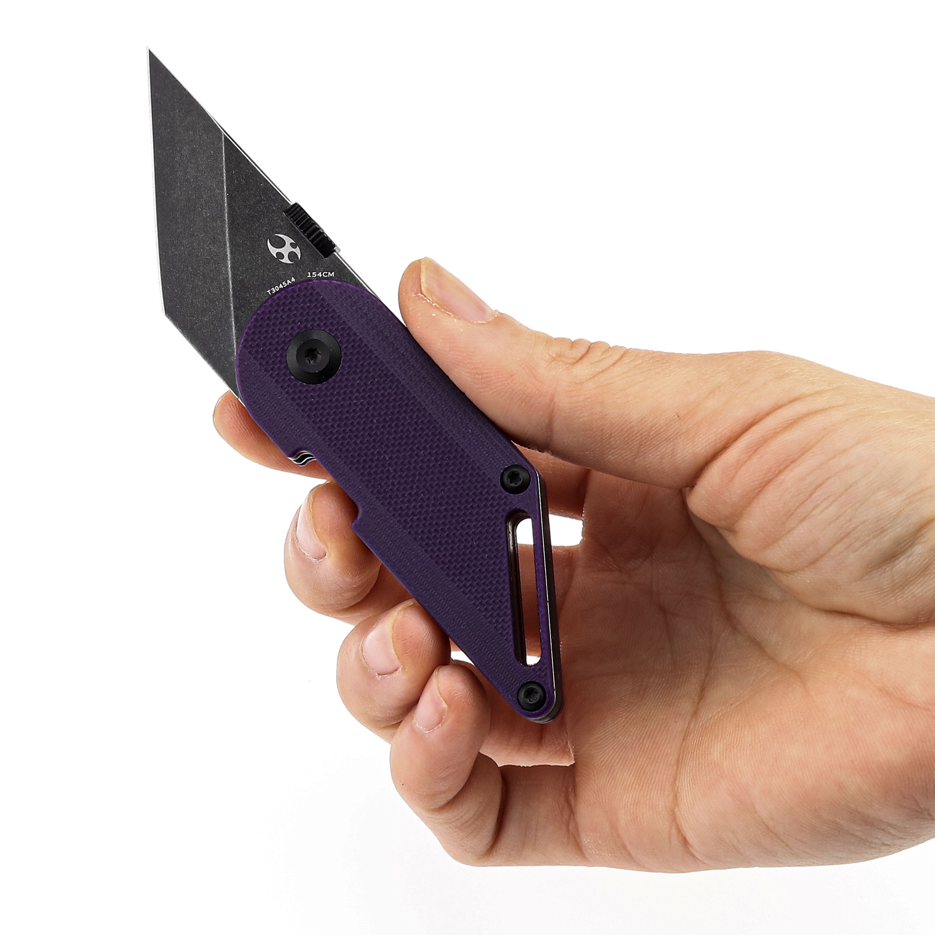 Kansept Dash T3045A4 154CM Blade Purple G10 Liner Lock Folding Knife