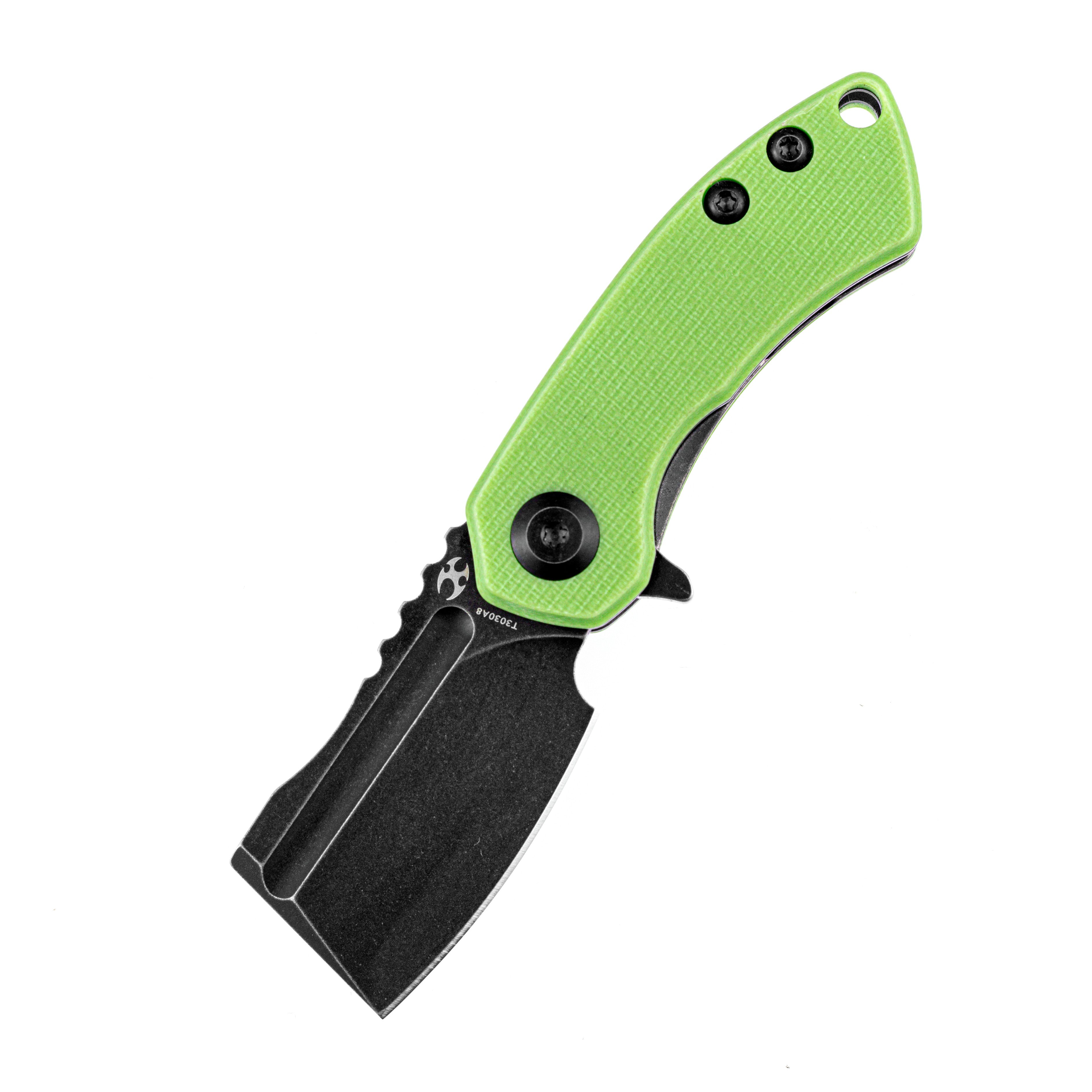 Kansept Knives T3030A8 Mini Korvid 154CM Blade Green G10 Handle Liner Lock Edc Knives