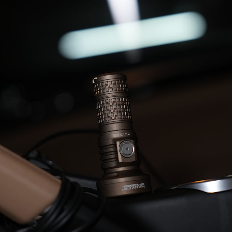 Mankerlight MC13 II SFT40 Edc Flashlight Dual Use 18650 and 18350 Battery PVD Sand