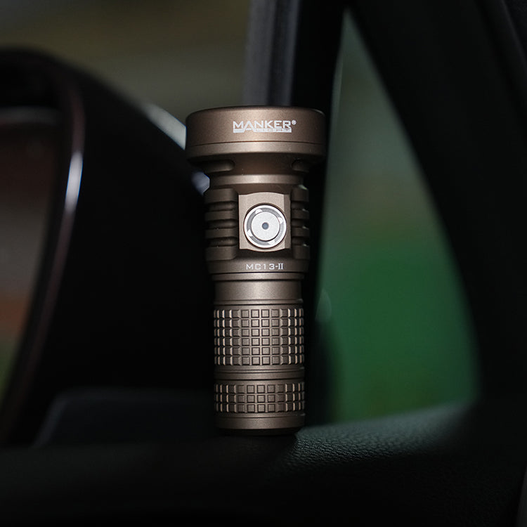 Mankerlight MC13 II SFT40 Edc Flashlight Dual Use 18650 and 18350 Battery PVD Sand