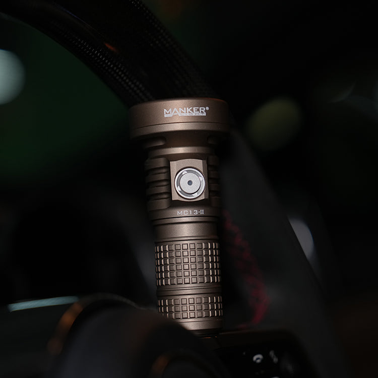 Mankerlight MC13 II SFT40 Edc Flashlight Dual Use 18650 and 18350 Battery PVD Sand