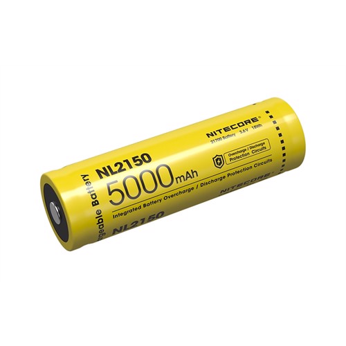 NITECORE Battery NL2150 5000mAh Rechargeable 21700 Battery