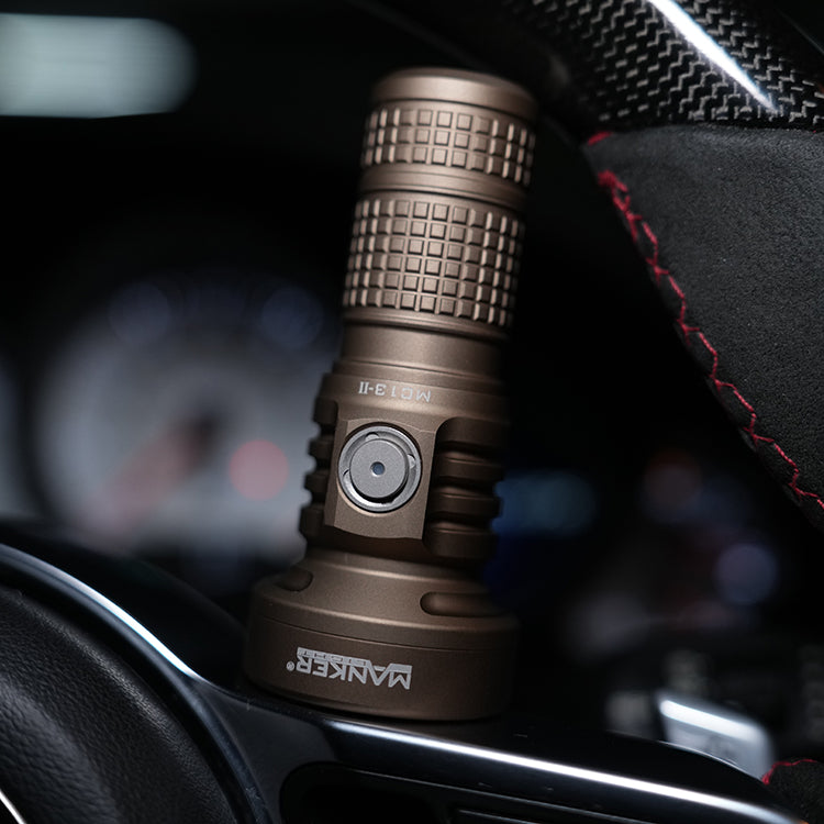 Mankerlight MC13 II SFT40 Edc Flashlight Dual Use 18650 and 18350 Battery PVD Sand