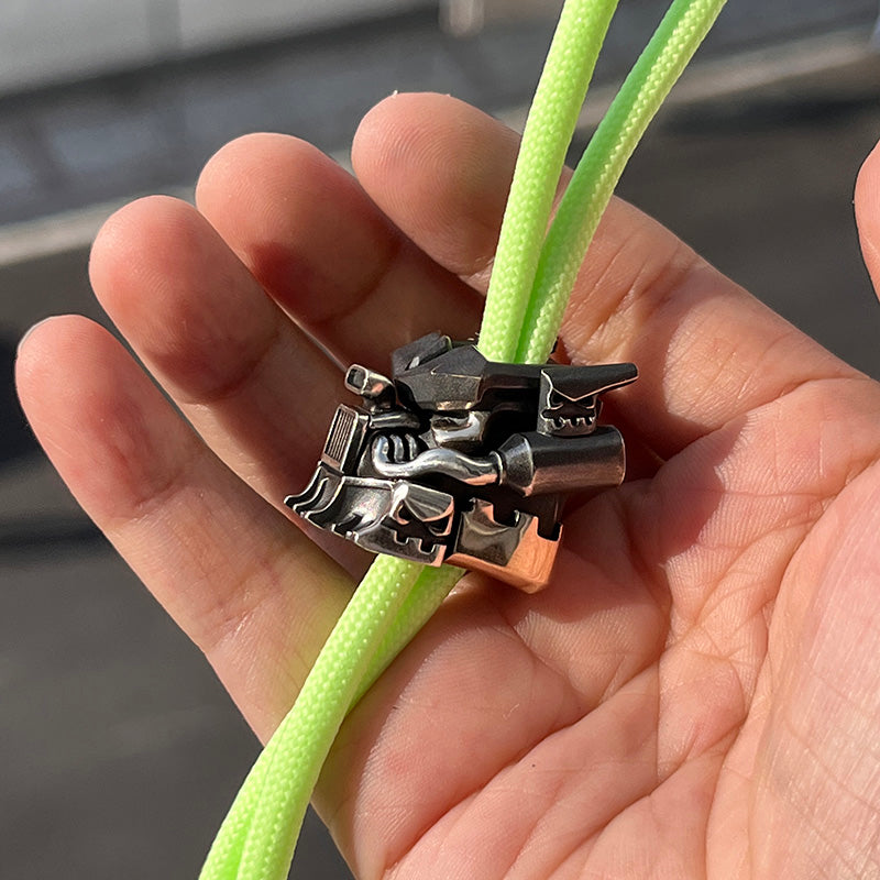 Apeshkov Mosoltruck brass Silver Custom Knife lanyard bead Limit