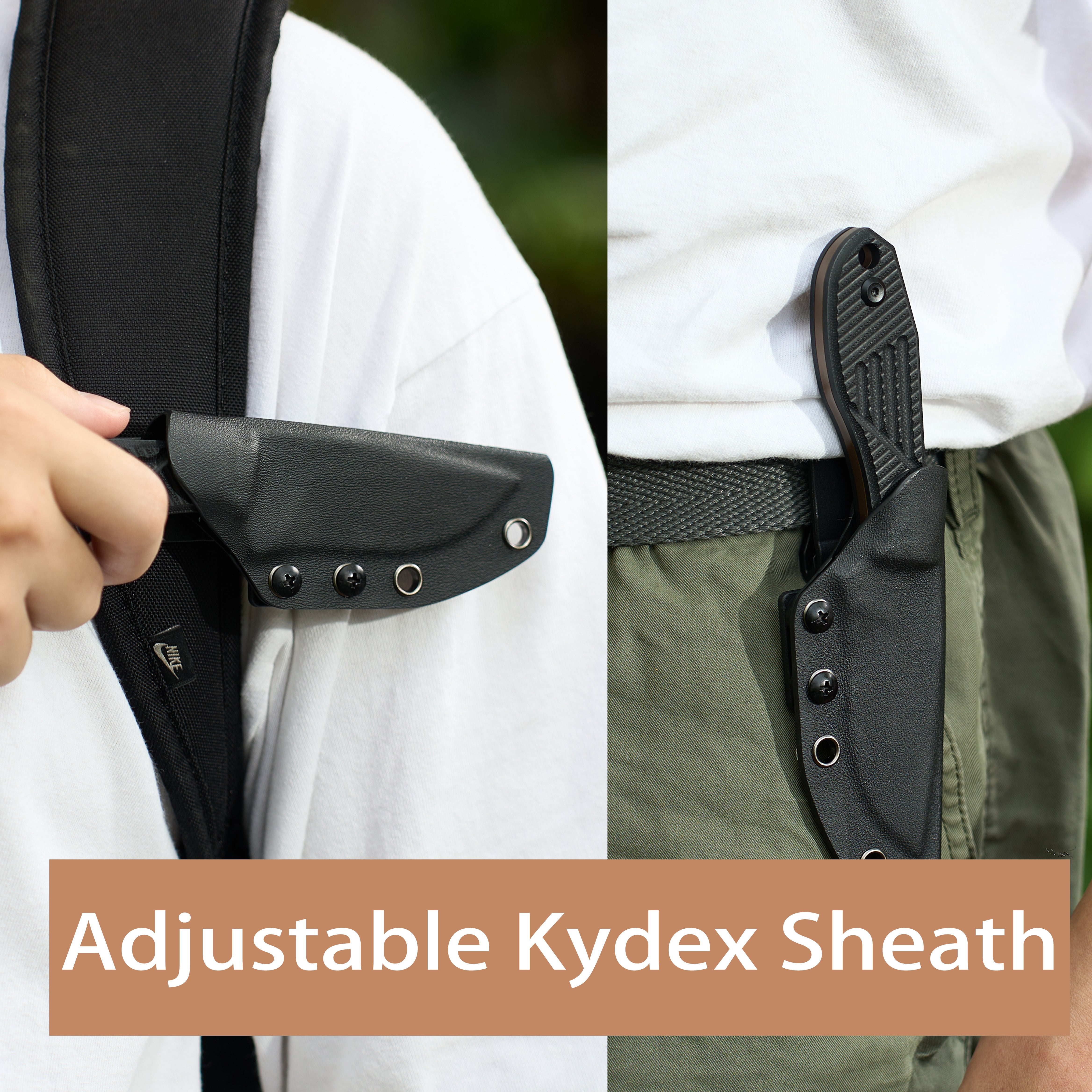 Tenable Tiny Dancer G014A1 D2 Blade Black G10 Handle Fixed Blade